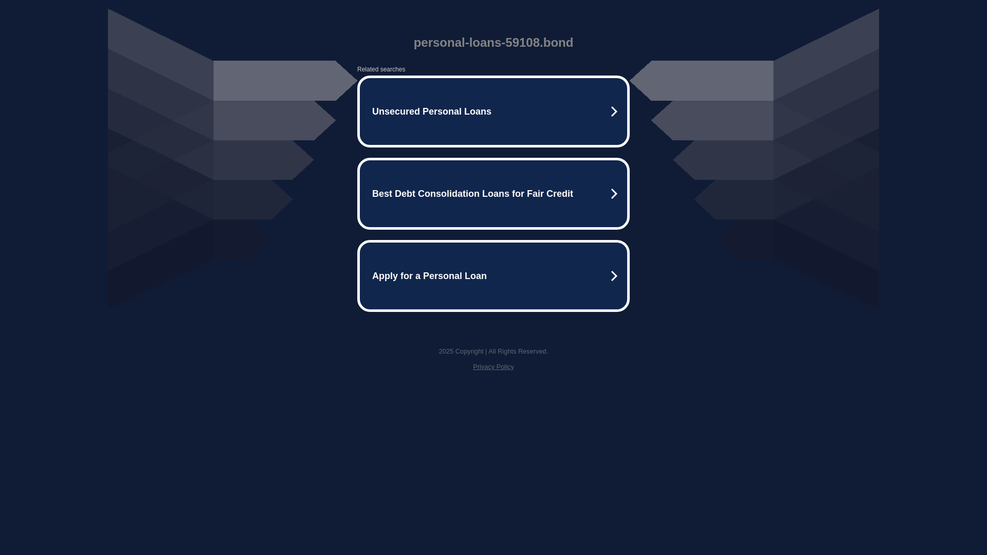 website screenshot of https://personal-loans-59108.bond/