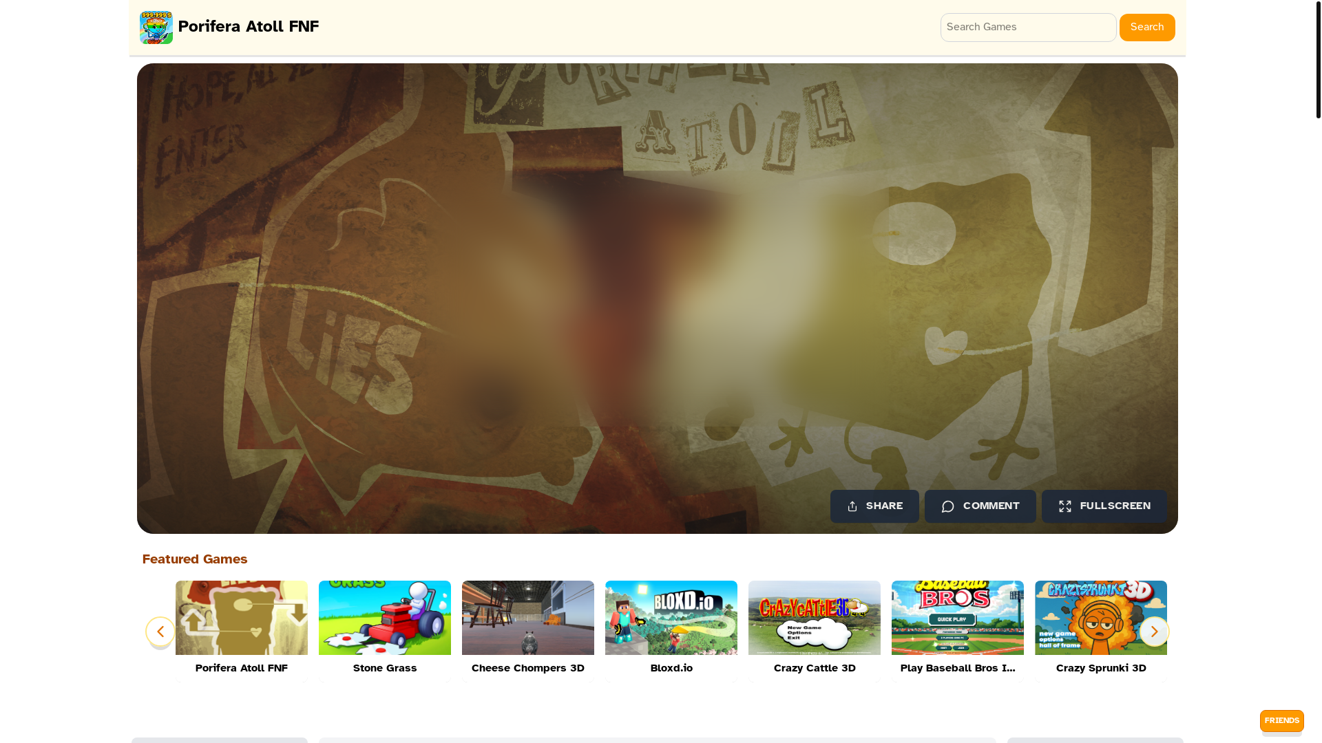 website screenshot of https://poriferaatollfnf.fun/