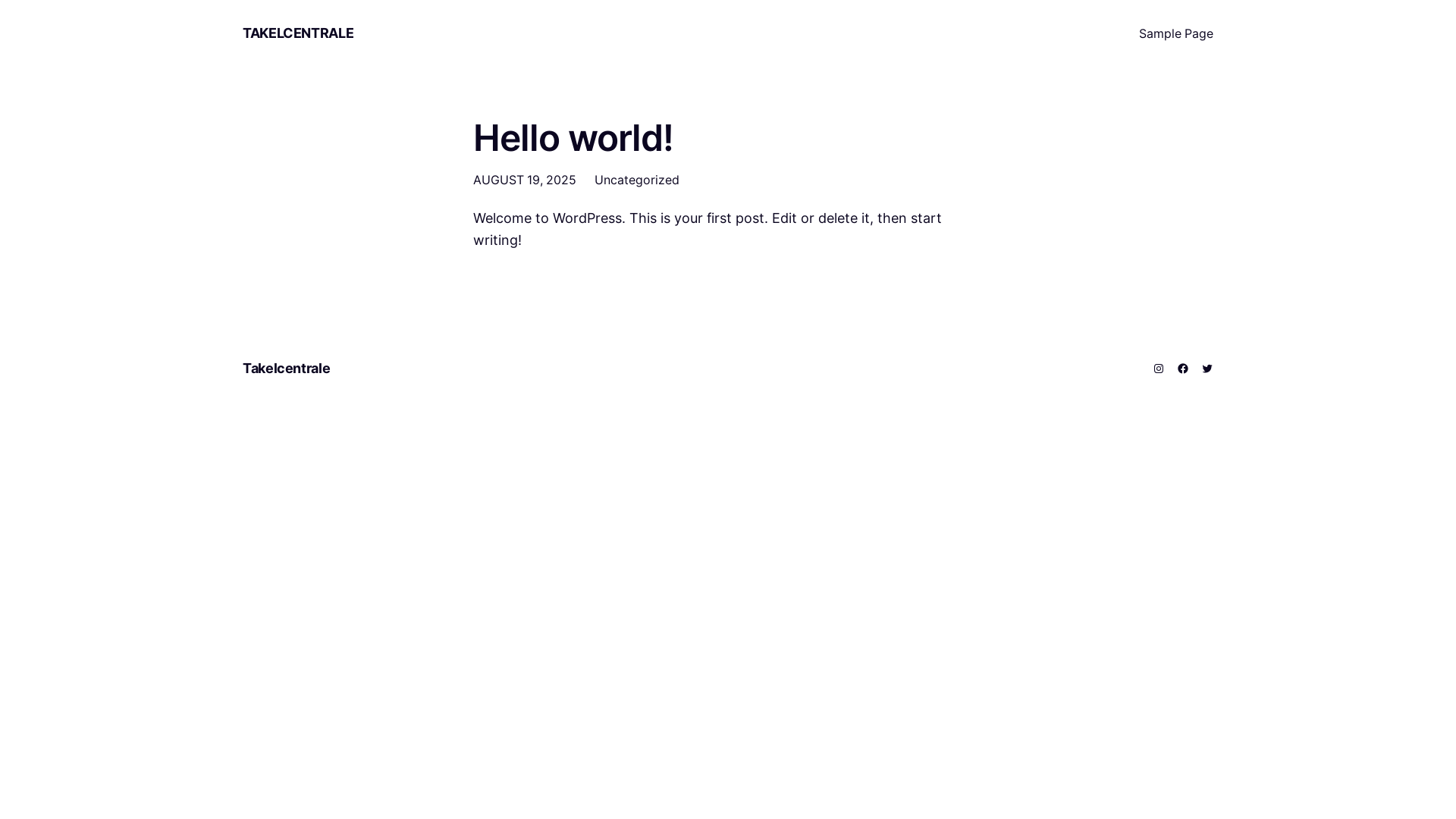 website screenshot of https://takelcentrale.nl/