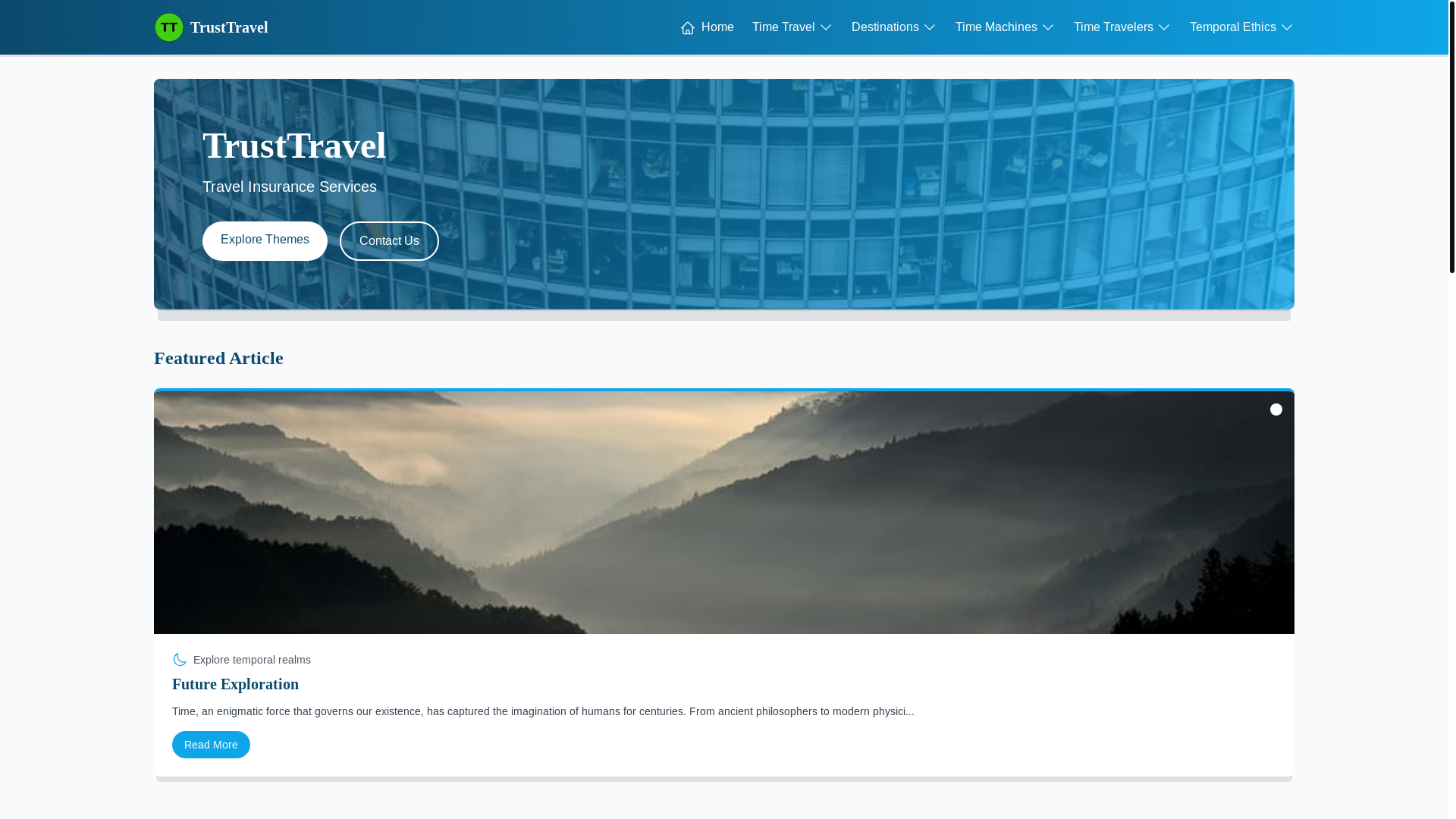 website screenshot of https://aspiretraveltrust.xyz/