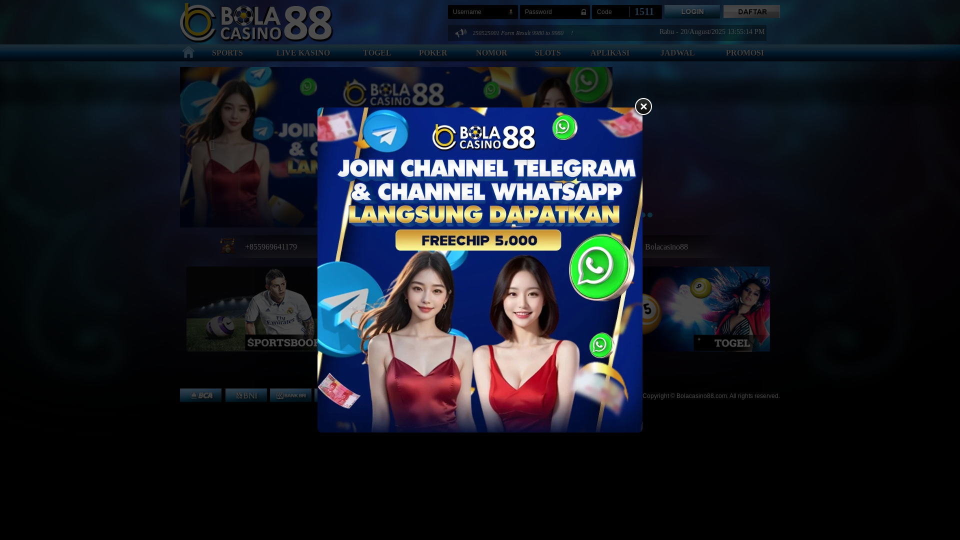 website screenshot of https://bolacasinojp.com/