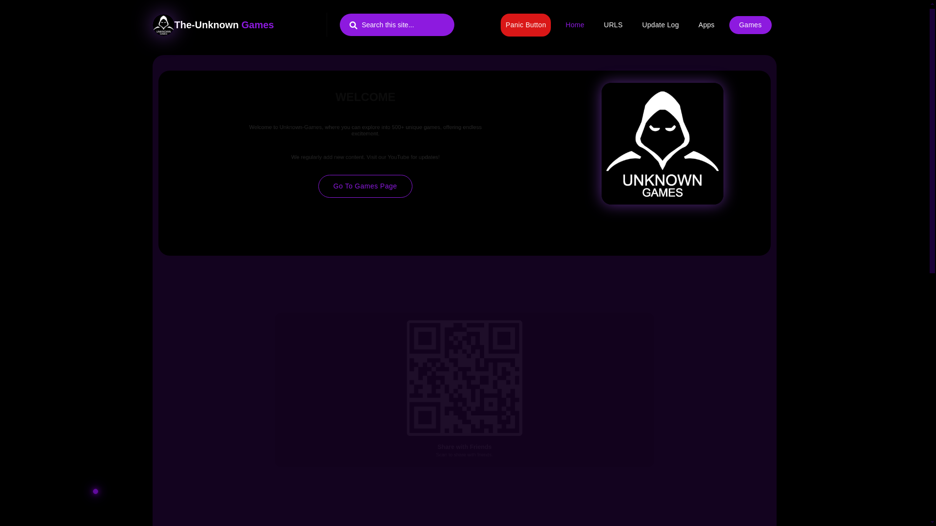 website screenshot of https://unknowngamesllc.pages.dev/
