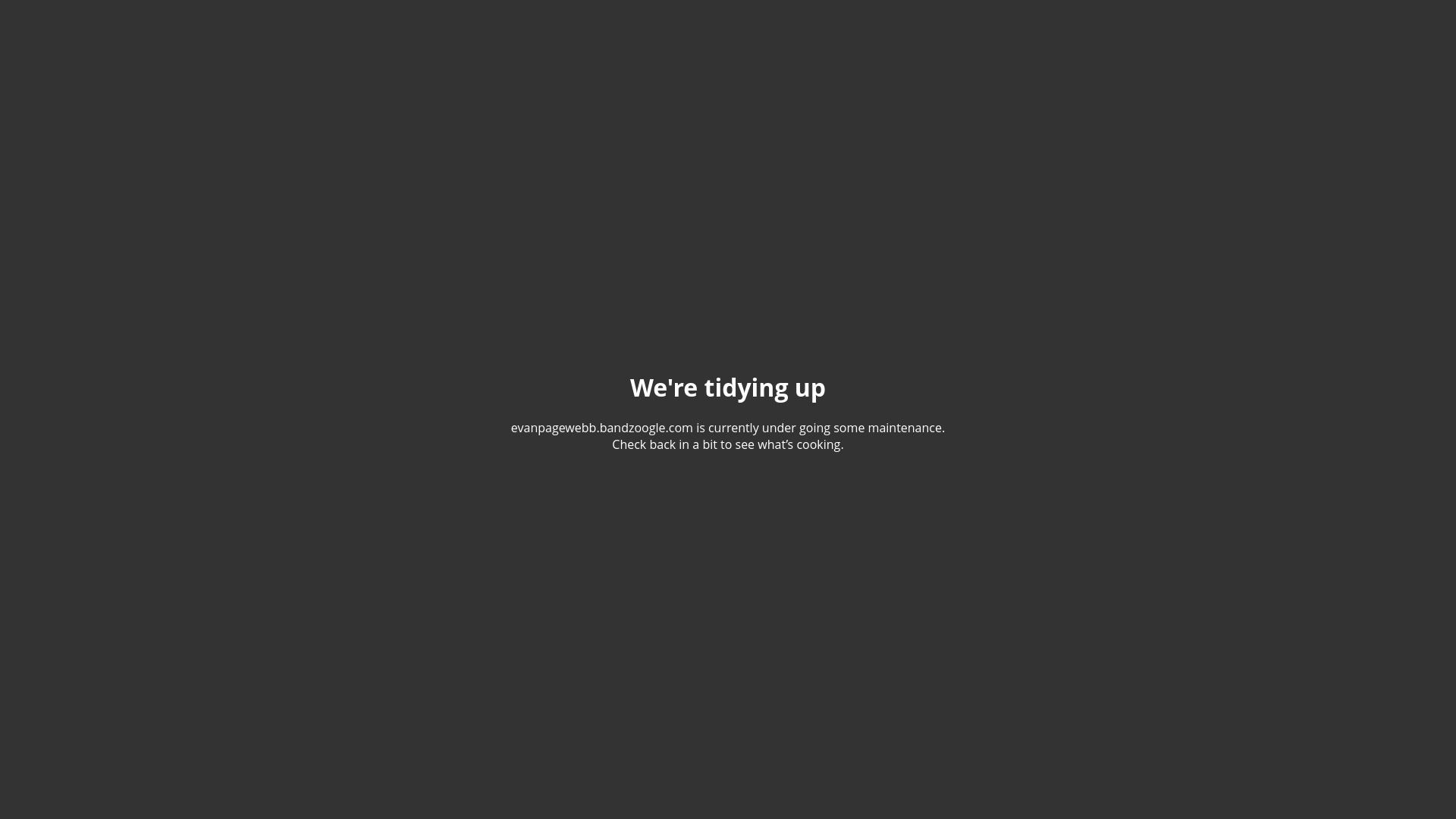 website screenshot of https://evanpagewebb.com/