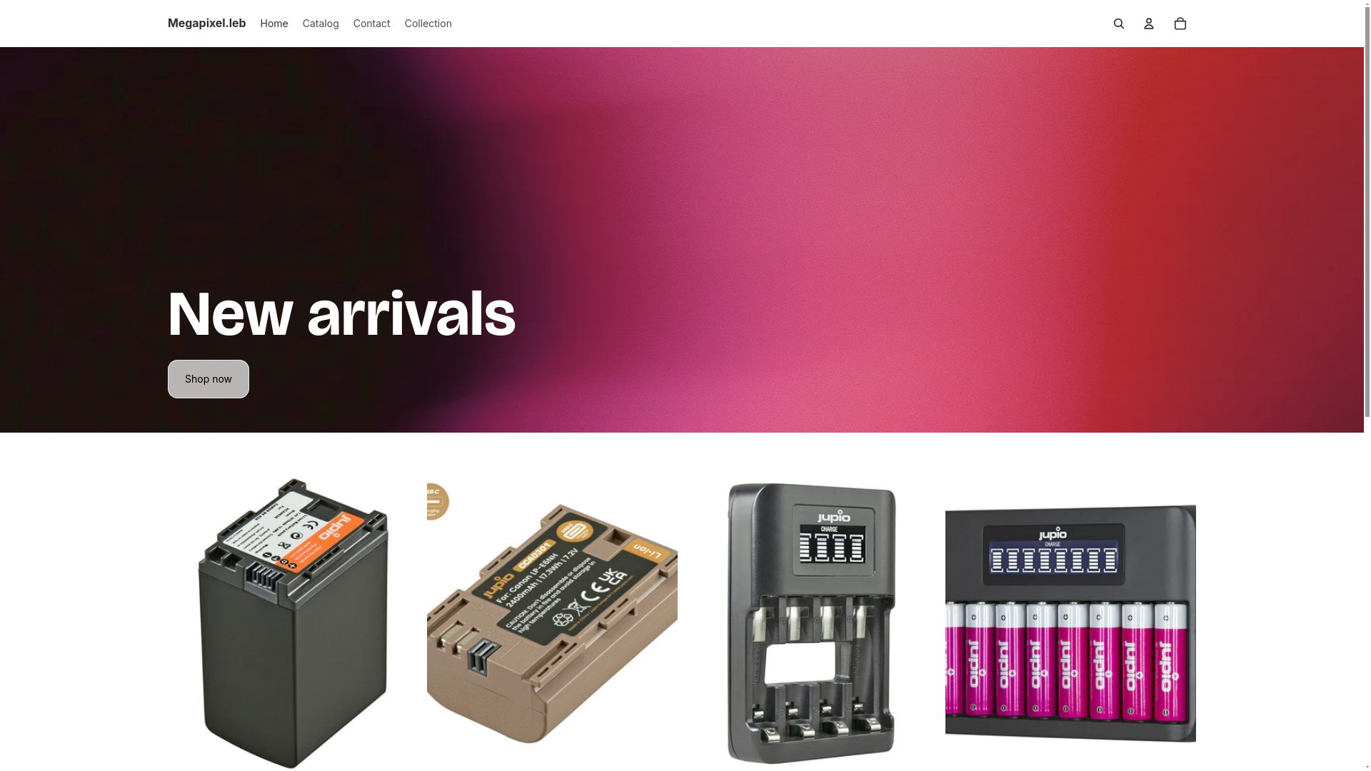 website screenshot of https://megapixellb.com/