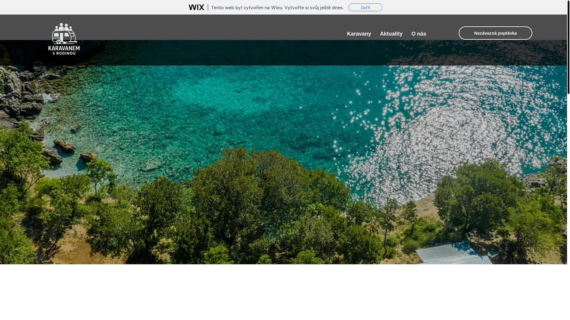 website screenshot of https://karavanemsrodinou.cz/
