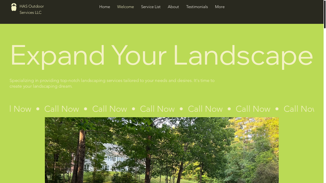 website screenshot of https://hasoutdoorservices.com/