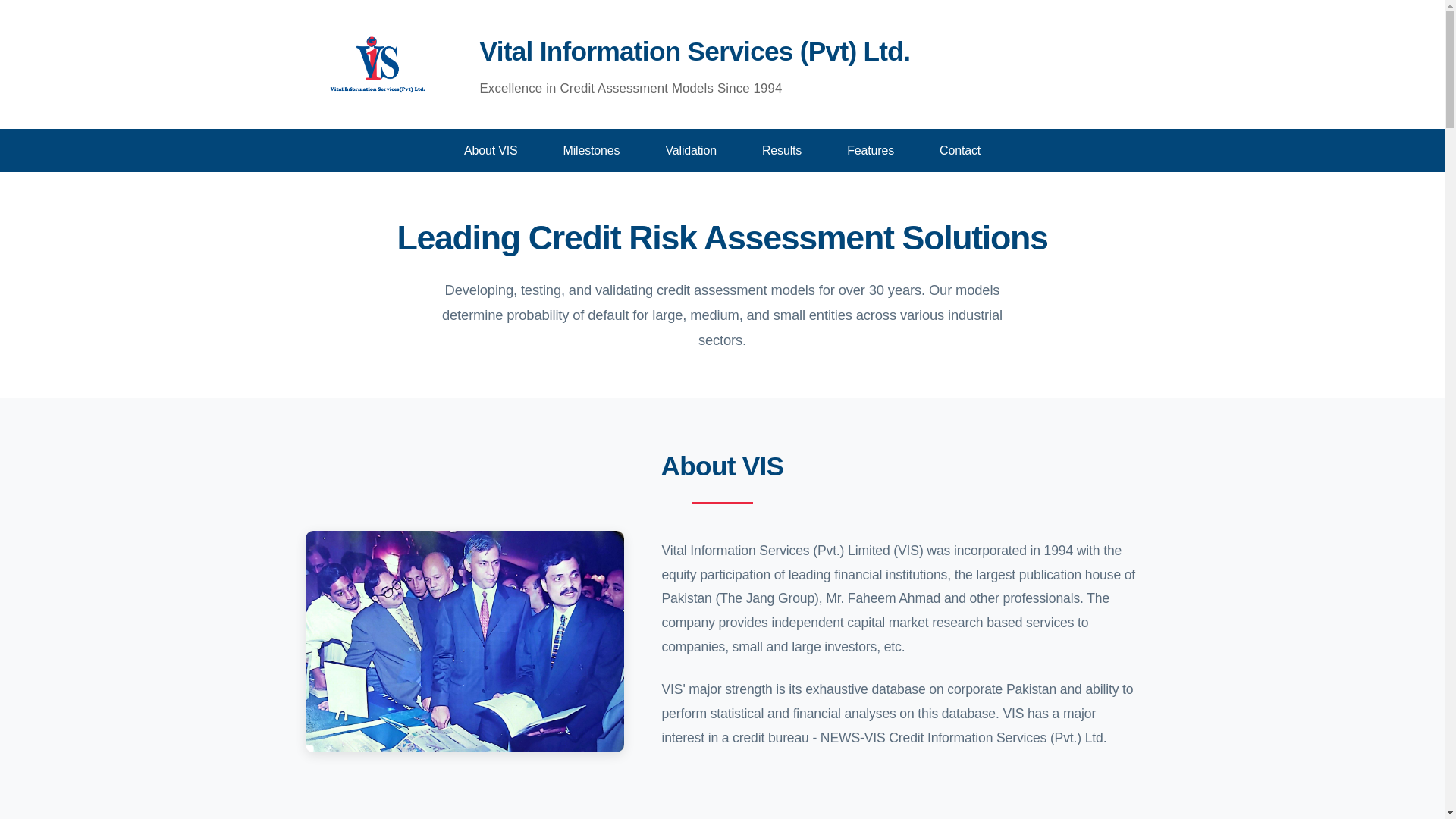 website screenshot of https://vitalinfoservices.com/