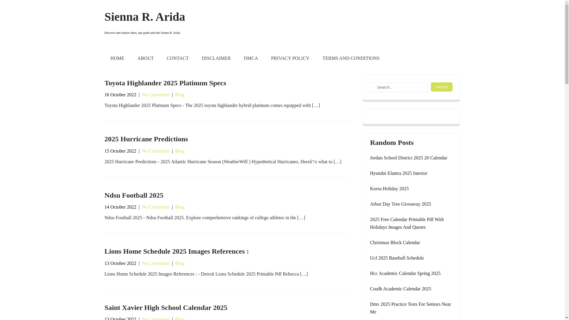 website screenshot of https://siennararida.pages.dev/