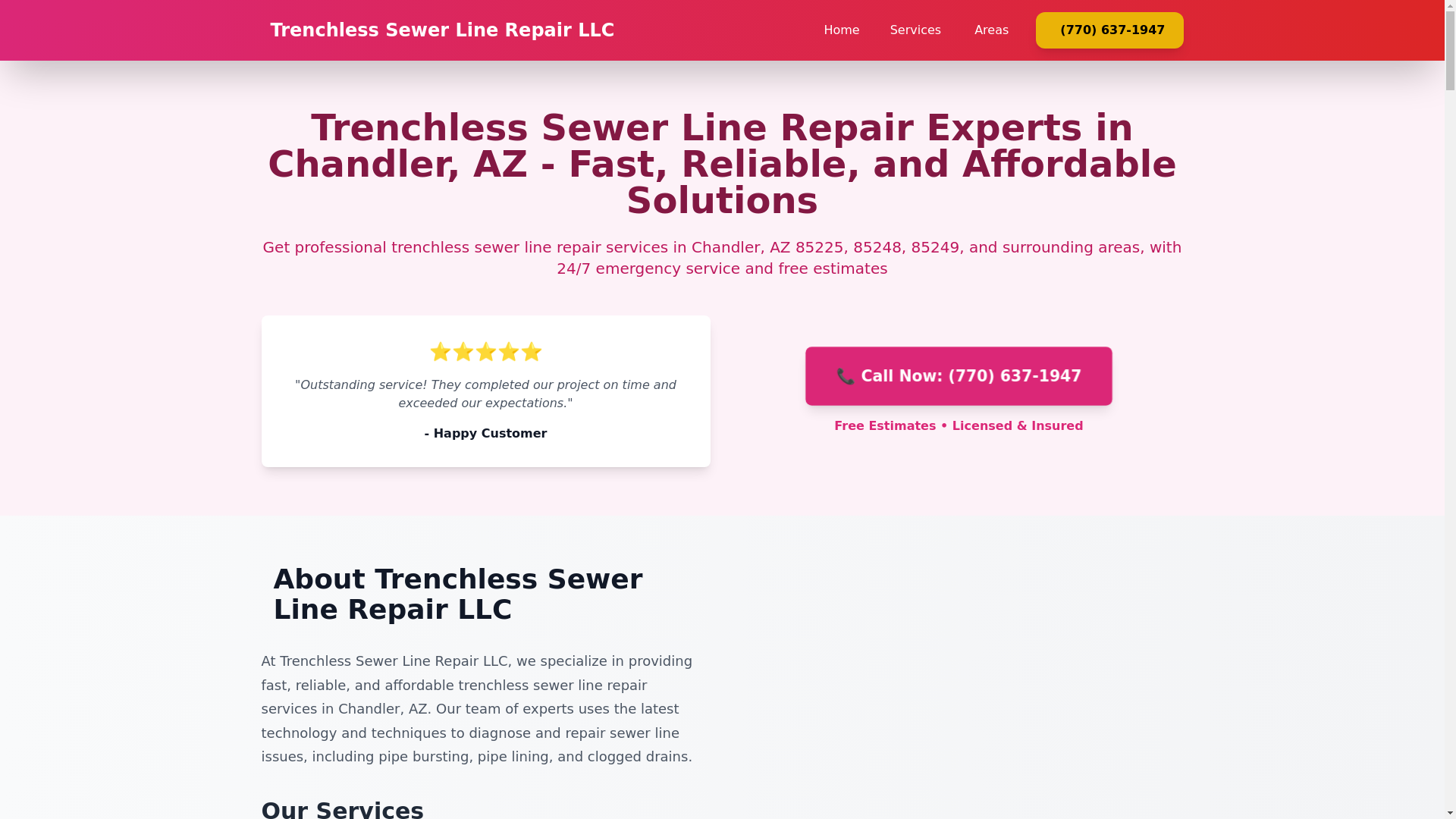 website screenshot of https://trenchless-sewer-line-repair-chandler.pages.dev/