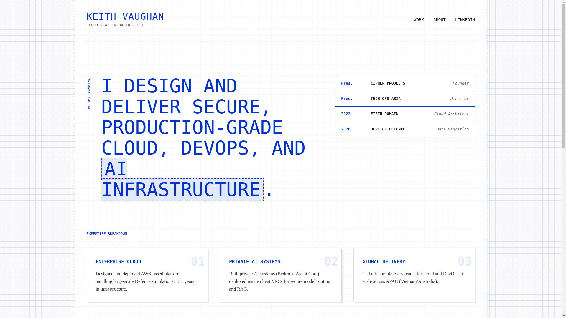 website screenshot of https://keith-associates.pages.dev/