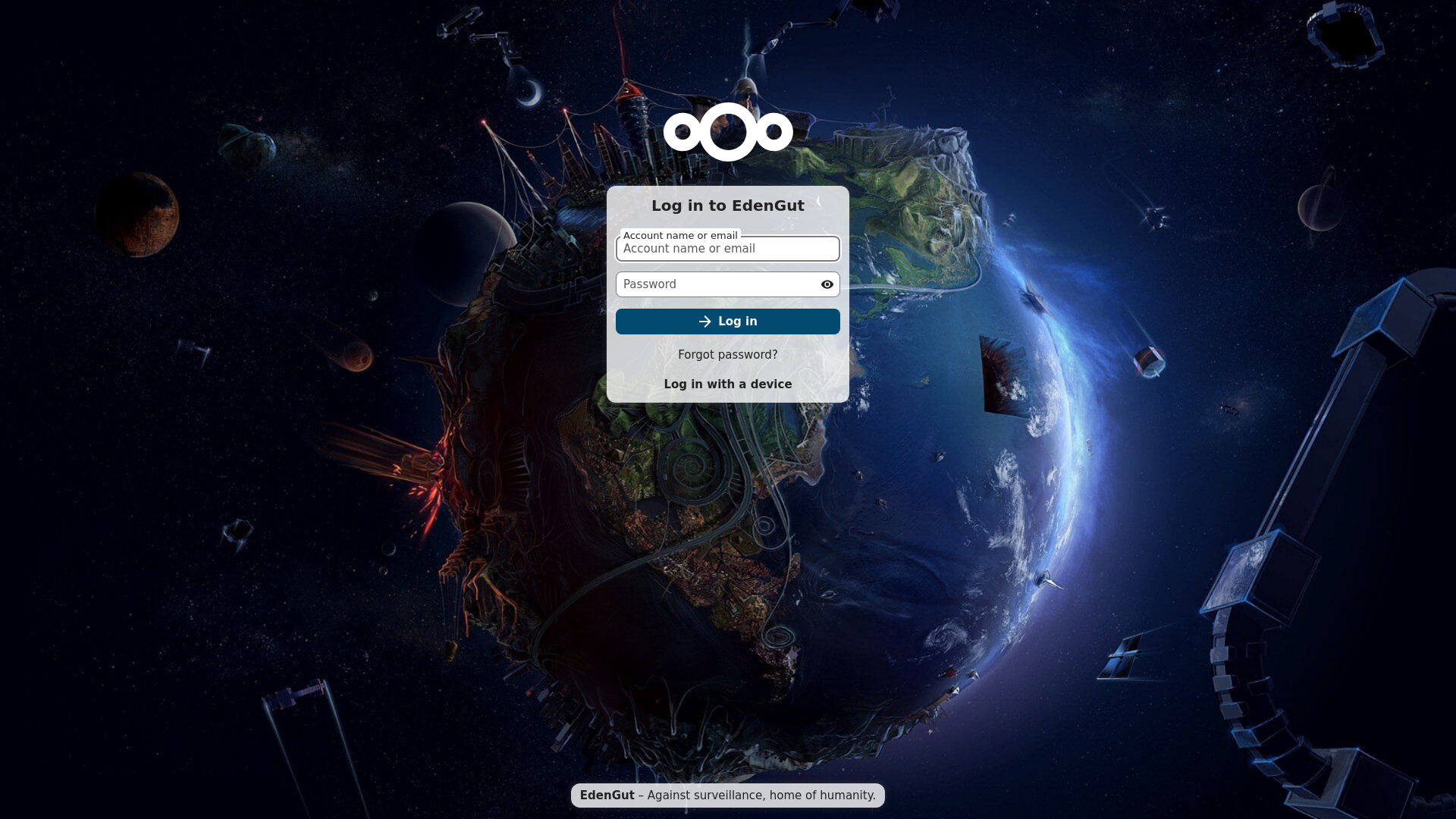 website screenshot of https://nxc.edengut.cloud/