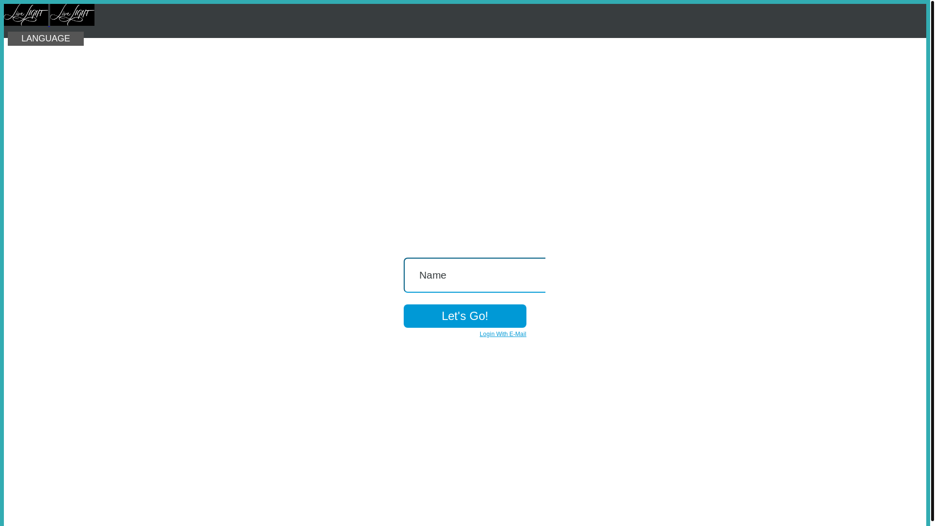 website screenshot of https://livelight.cc/