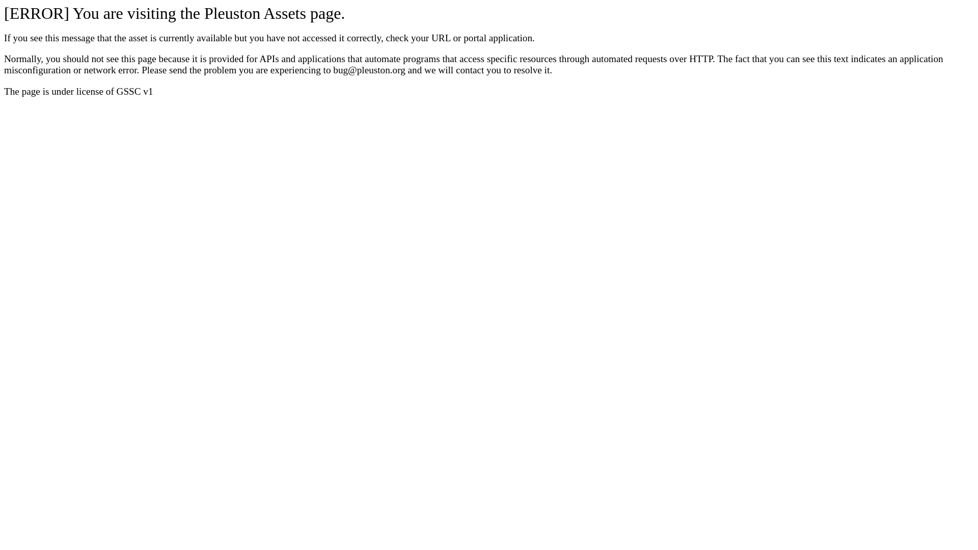 website screenshot of https://pleuston-assets.pages.dev/