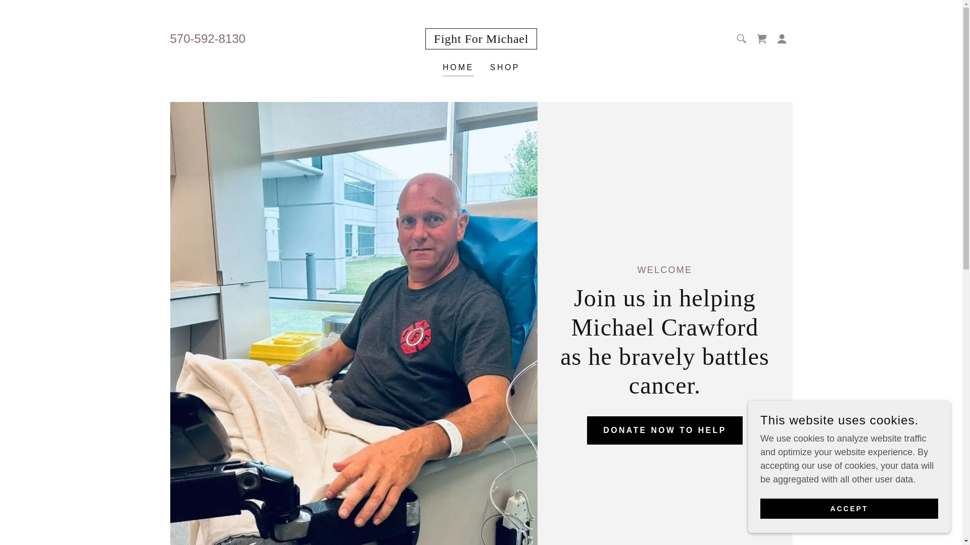 website screenshot of https://fightformichael.com/
