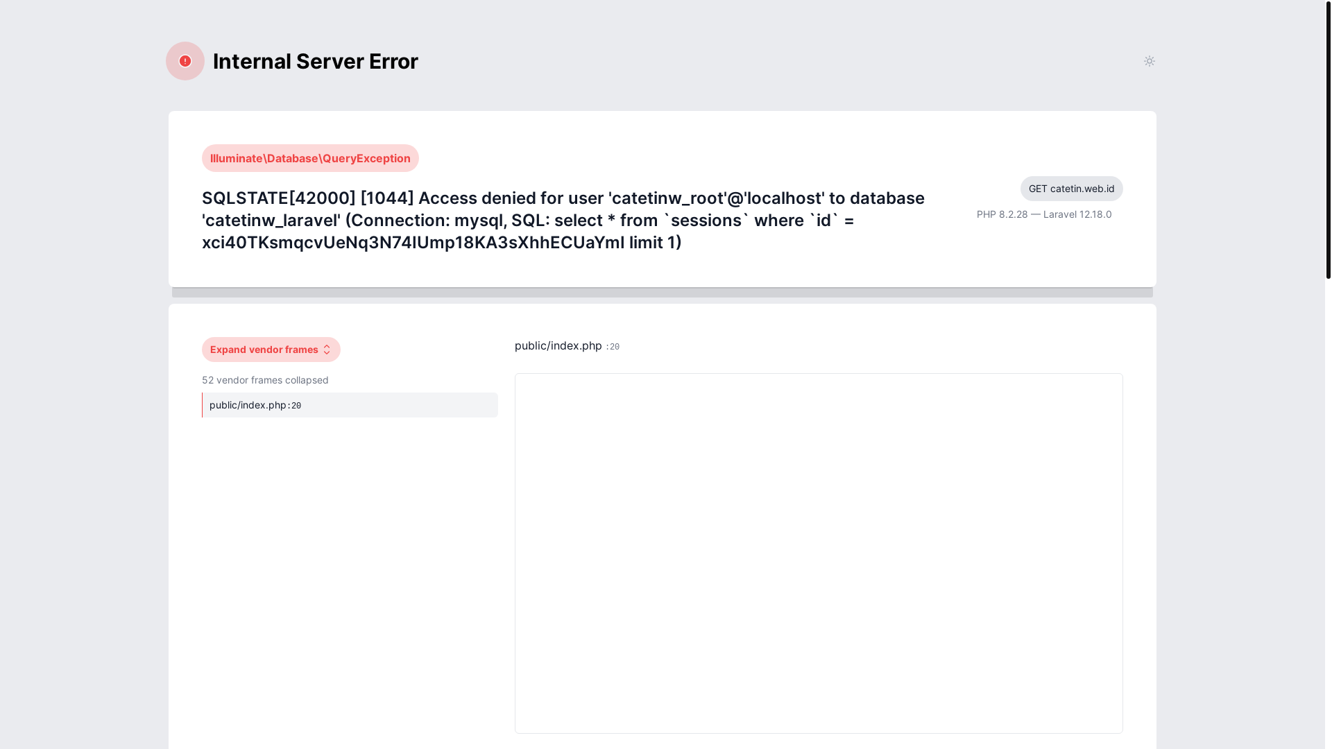 website screenshot of https://catetin.web.id/