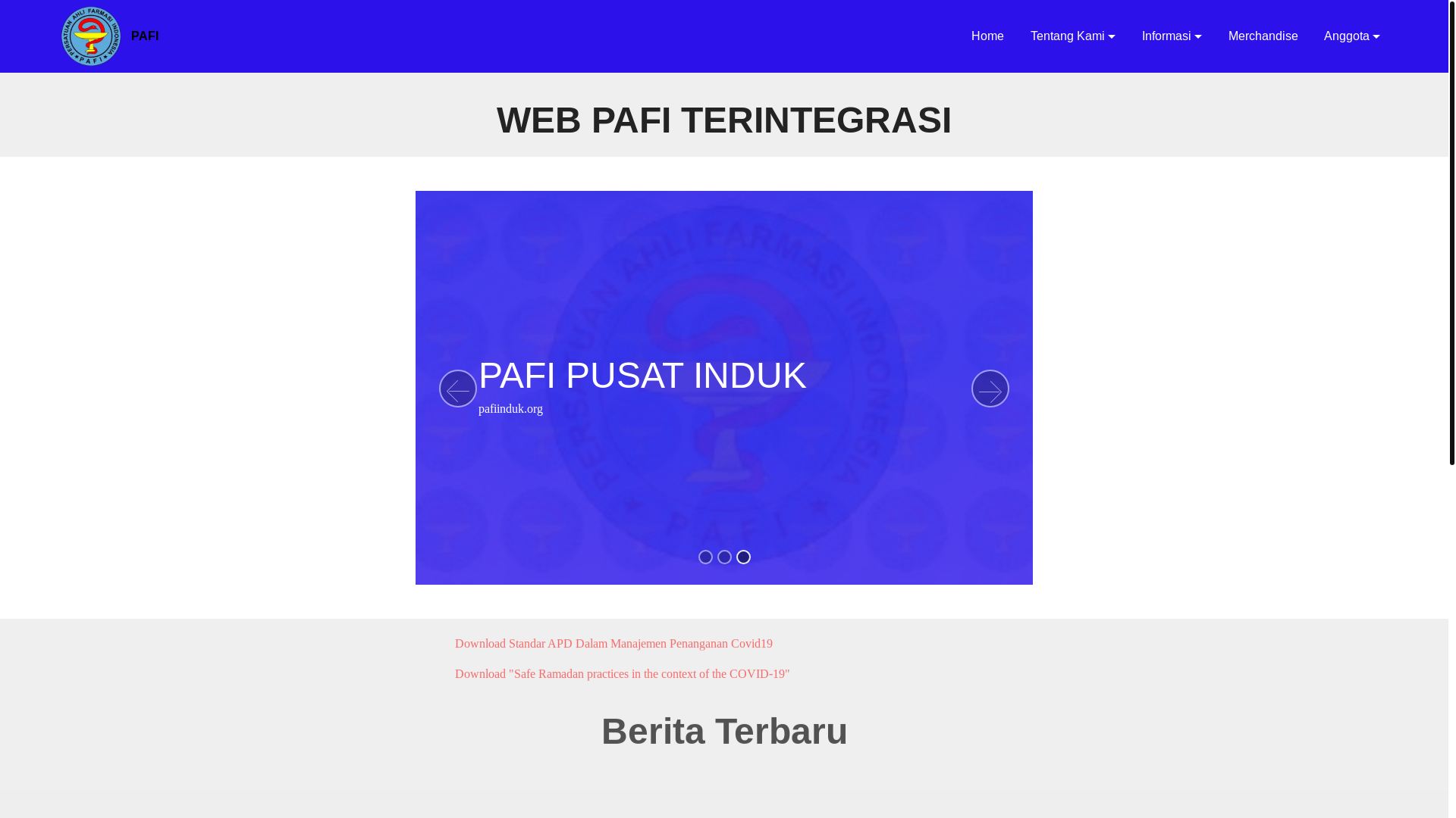 website screenshot of https://pafi-acehtengah-org.pages.dev/