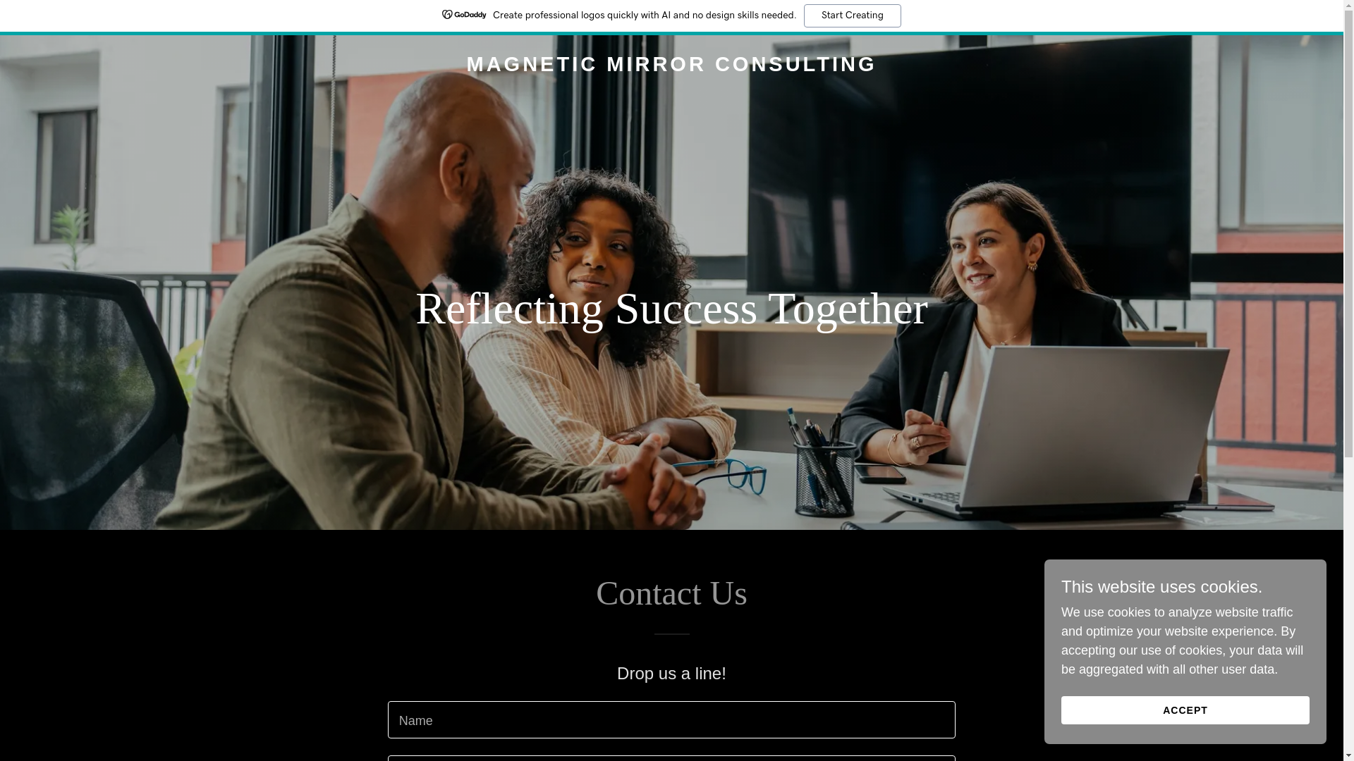 website screenshot of https://magneticmirrorconsulting.com/