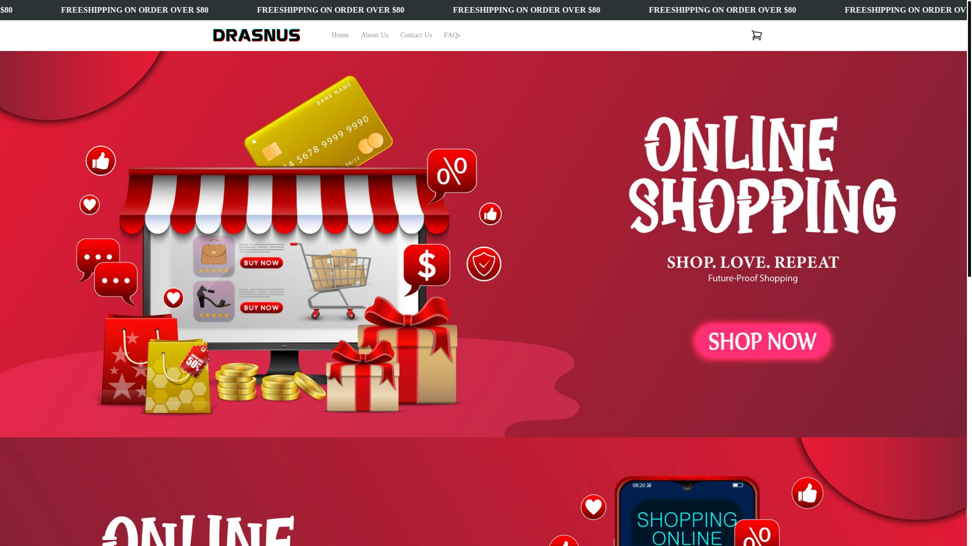 website screenshot of https://drasnus.com/