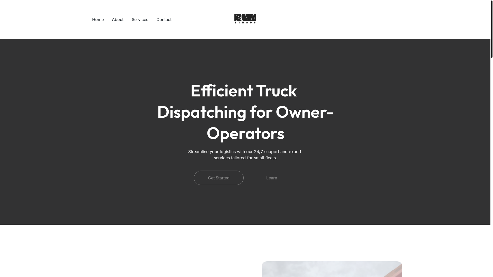 website screenshot of https://runstrapsservices.com/