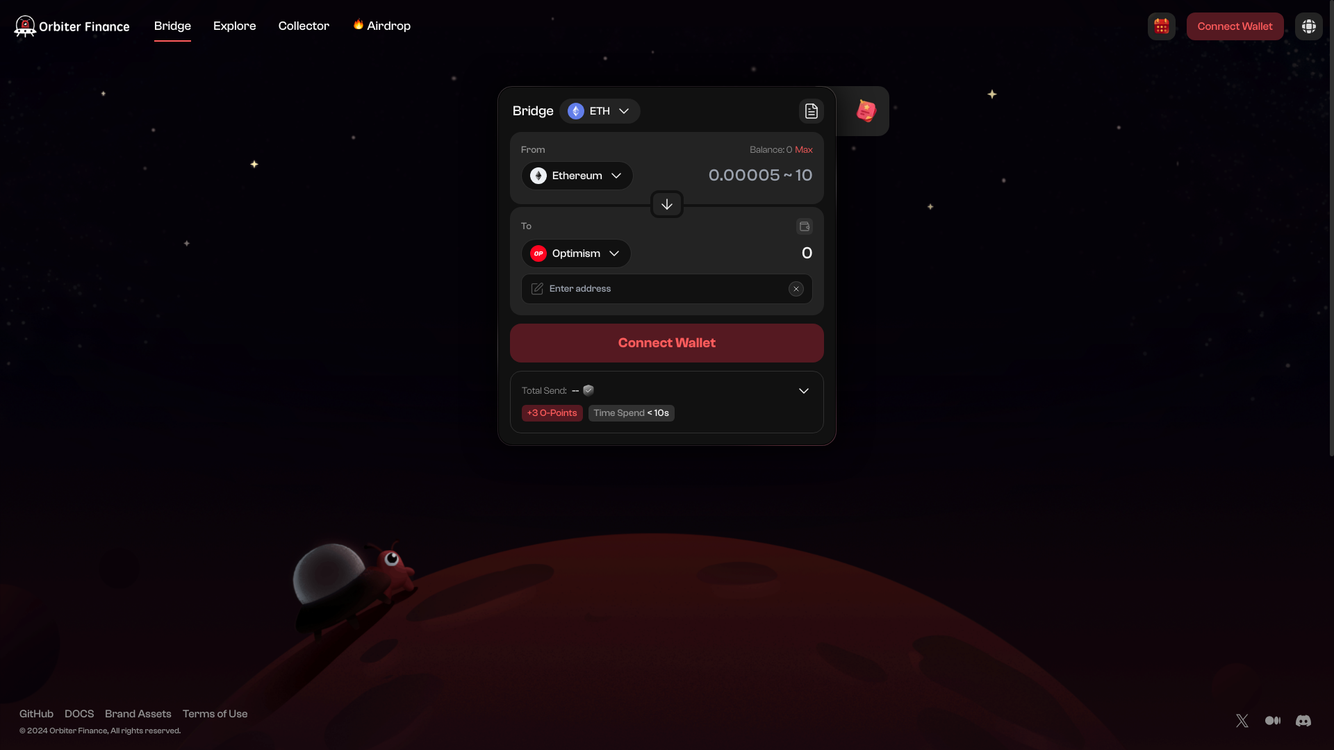 website screenshot of https://orbiterfenance.org/