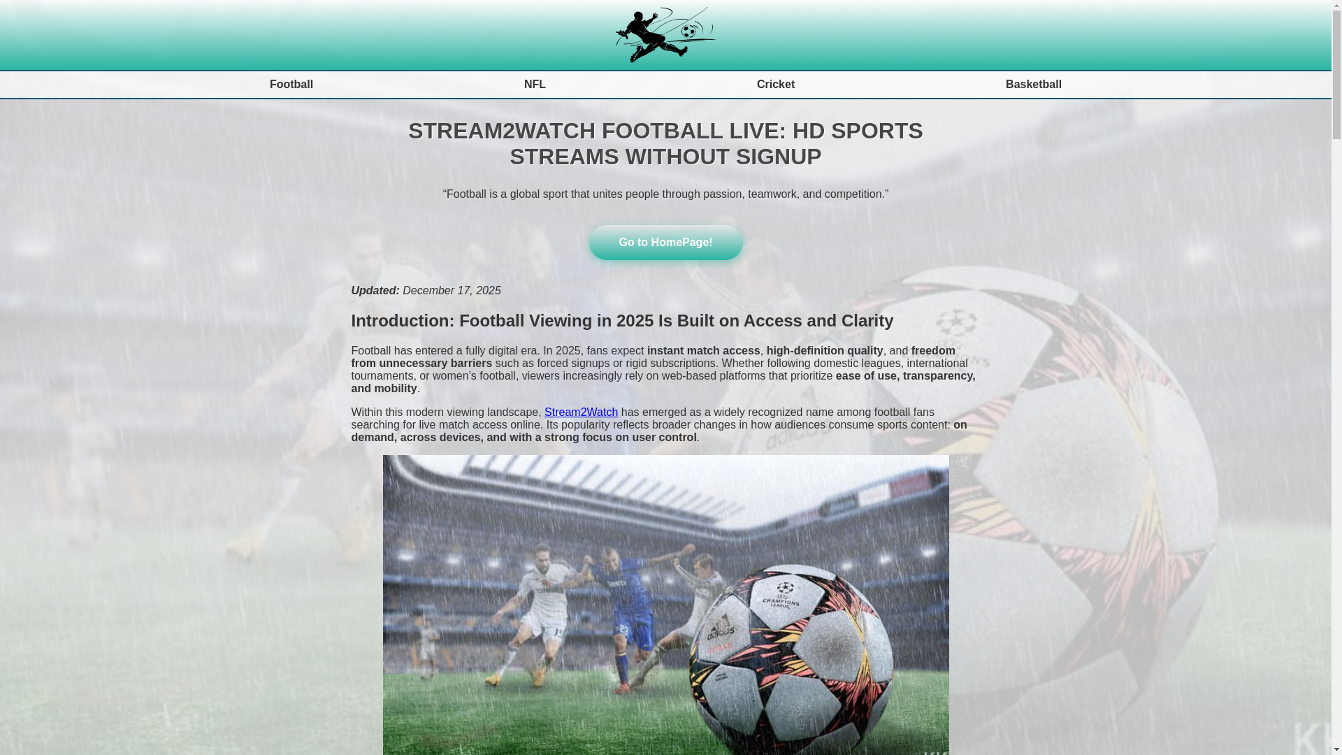 website screenshot of https://streams2watch-vu.pages.dev/
