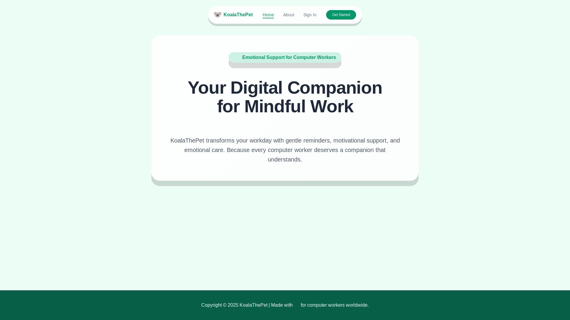 website screenshot of https://koalathepet.com/