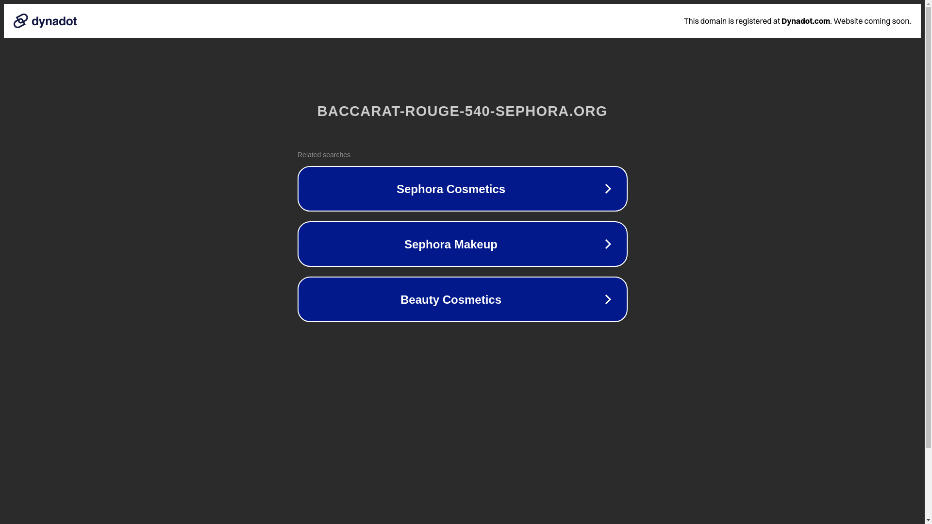 website screenshot of https://baccarat-rouge-540-sephora.org/