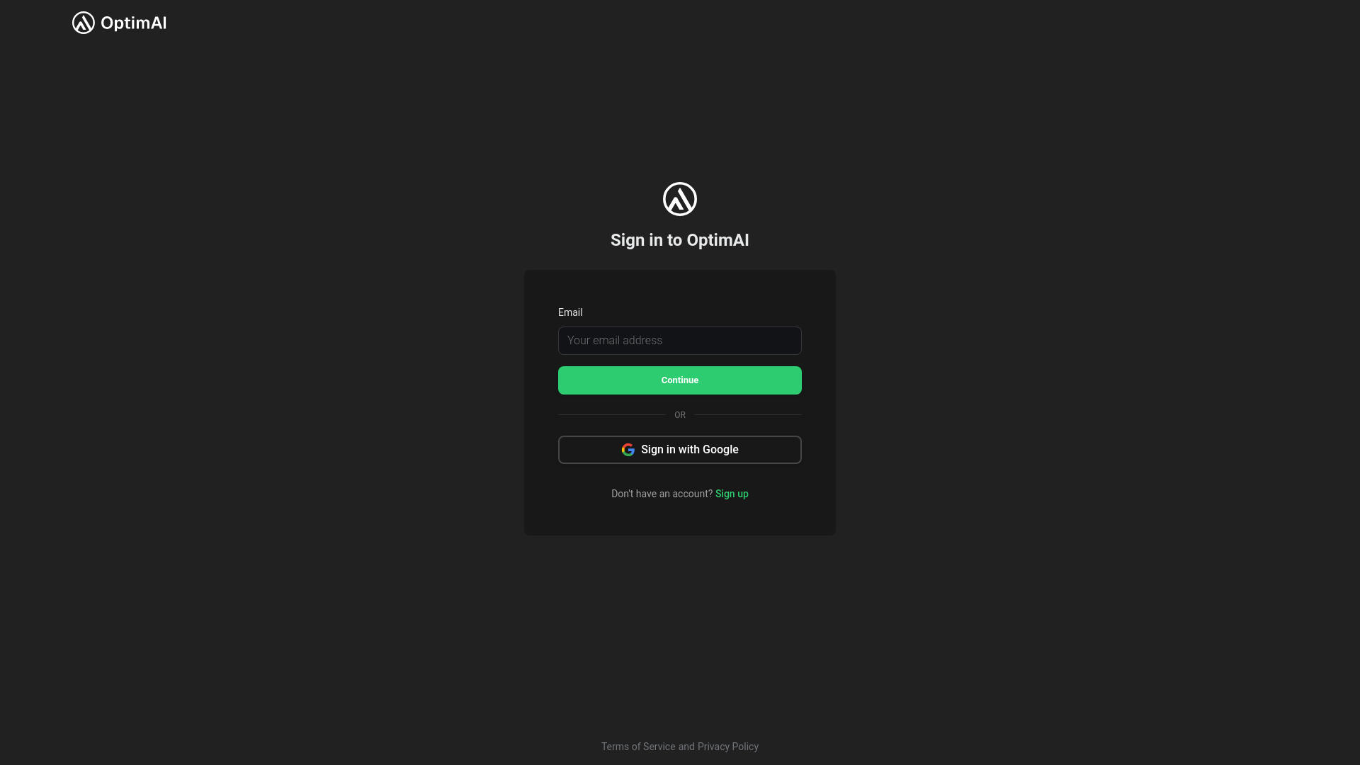 website screenshot of https://xagent-optimai-website.pages.dev/