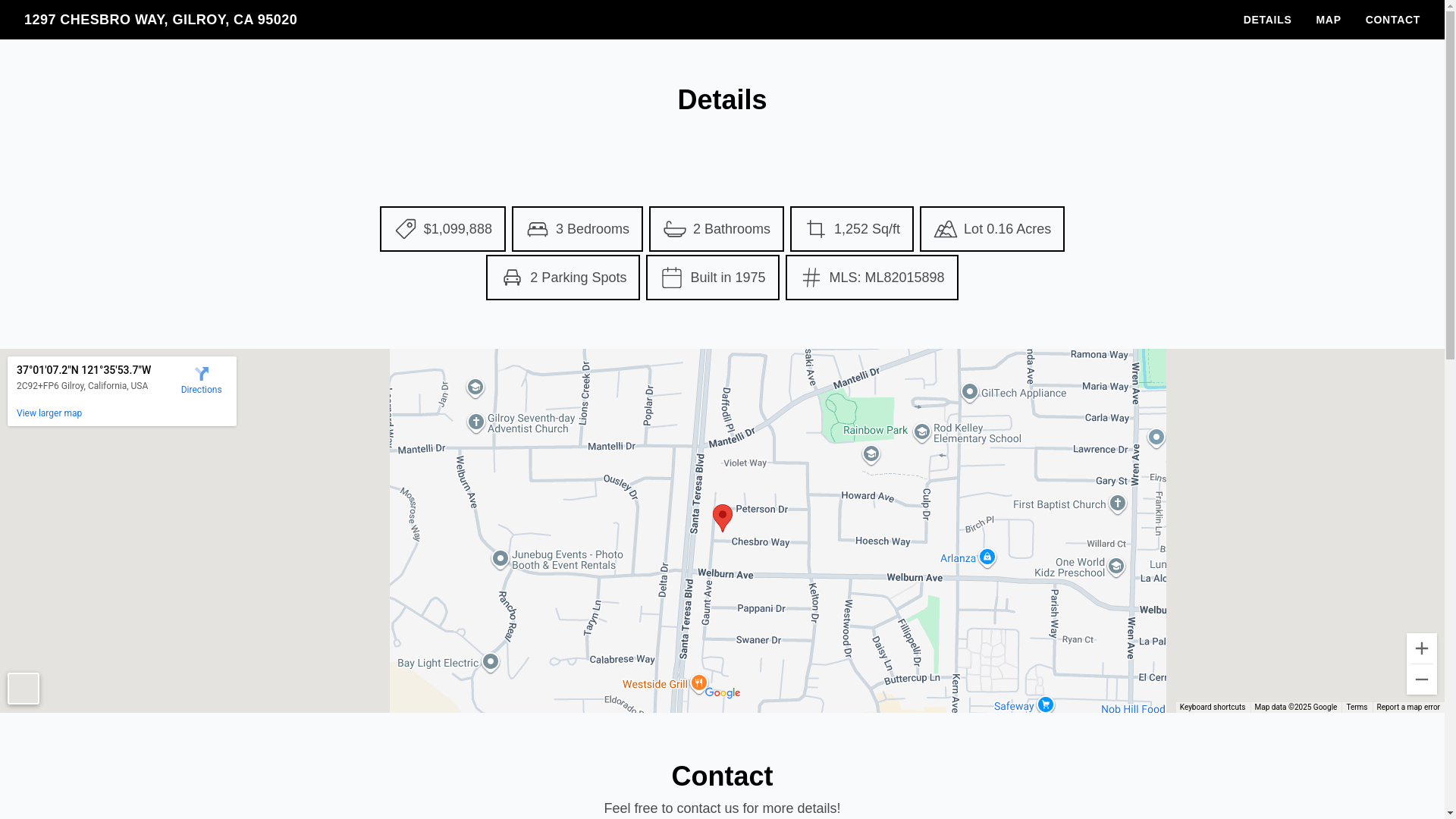 website screenshot of https://1297chesbro.com/