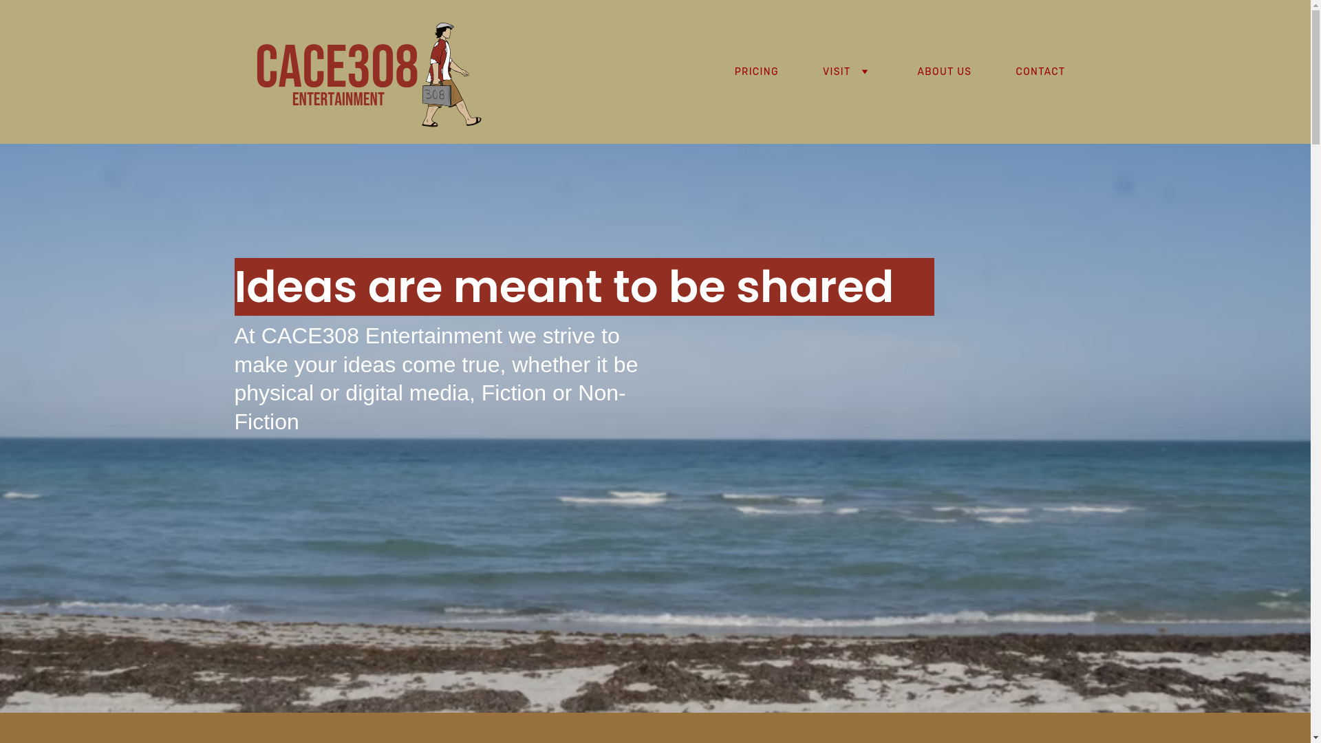 website screenshot of https://cace308entertainment.com/