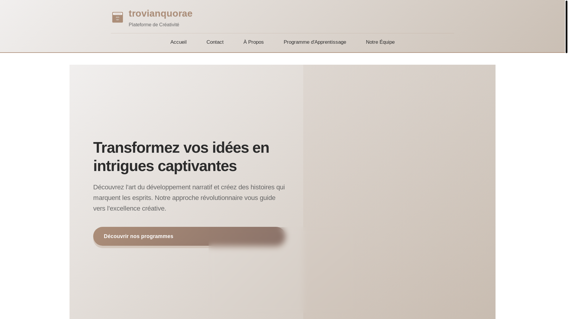 website screenshot of https://trovianquorae.sbs/