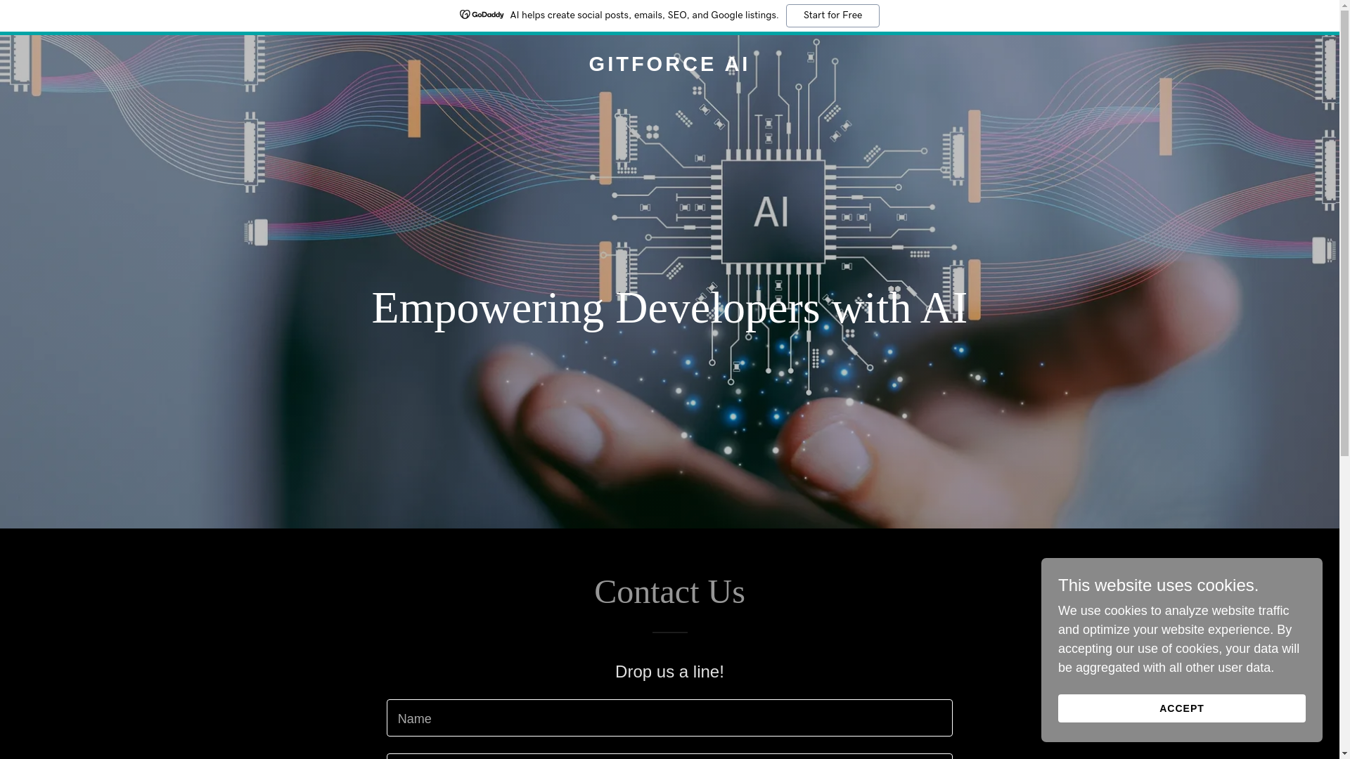 website screenshot of https://gitforceai.com/