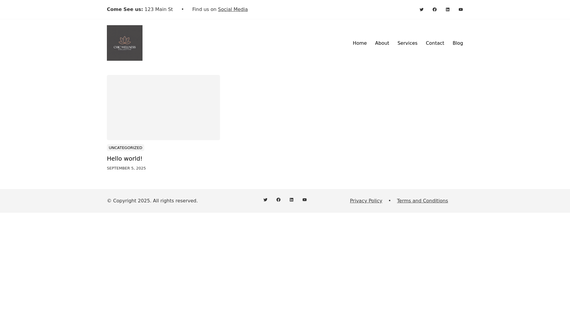 website screenshot of https://chicwellnesscollective.com/