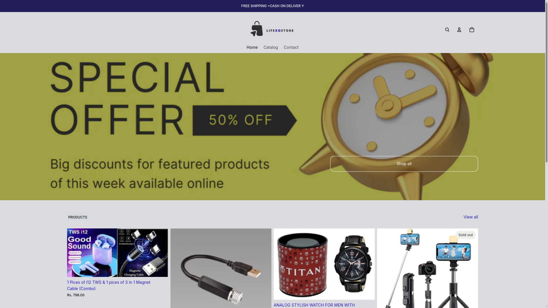 website screenshot of https://lifexostore.shop/