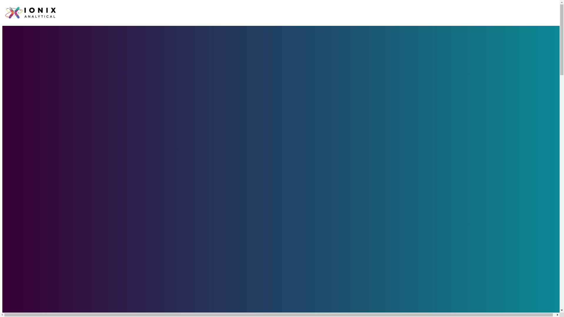 website screenshot of https://ionix-analytical.com/