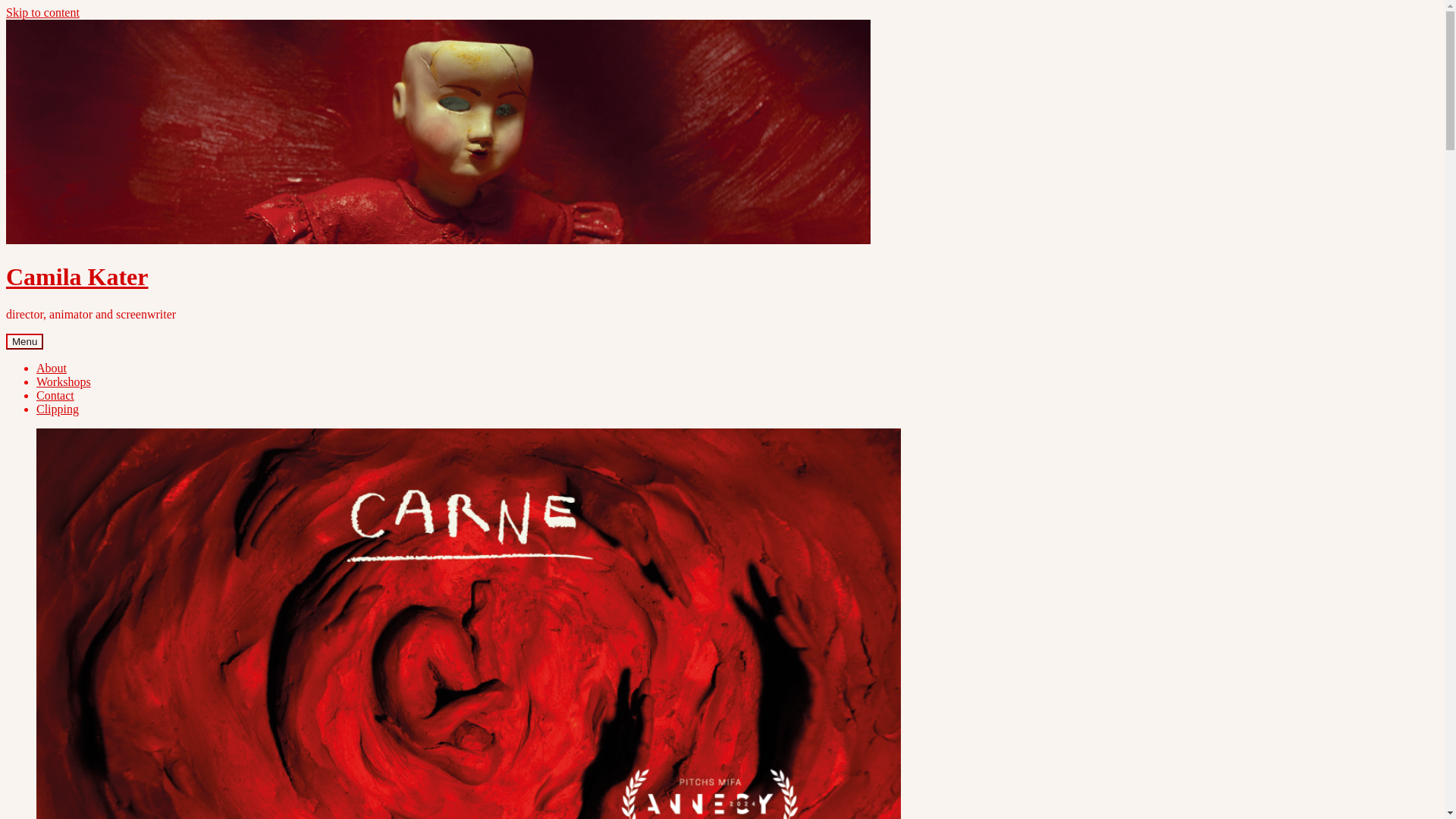 website screenshot of https://camilakater.com.br/