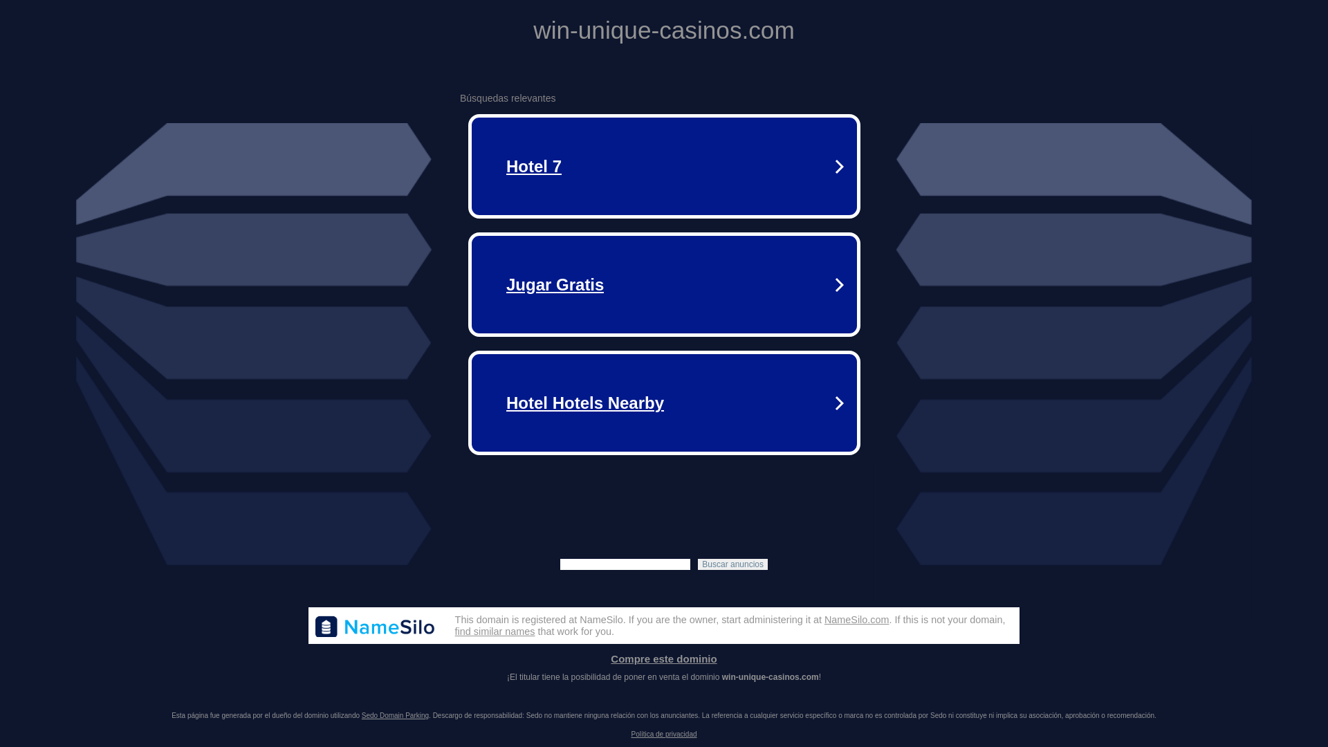 website screenshot of https://win-unique-casinos.com/