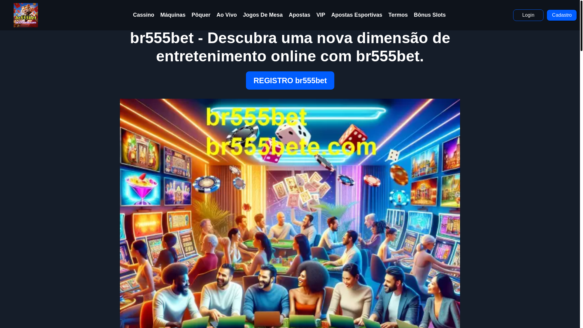 website screenshot of https://br555bete.com/