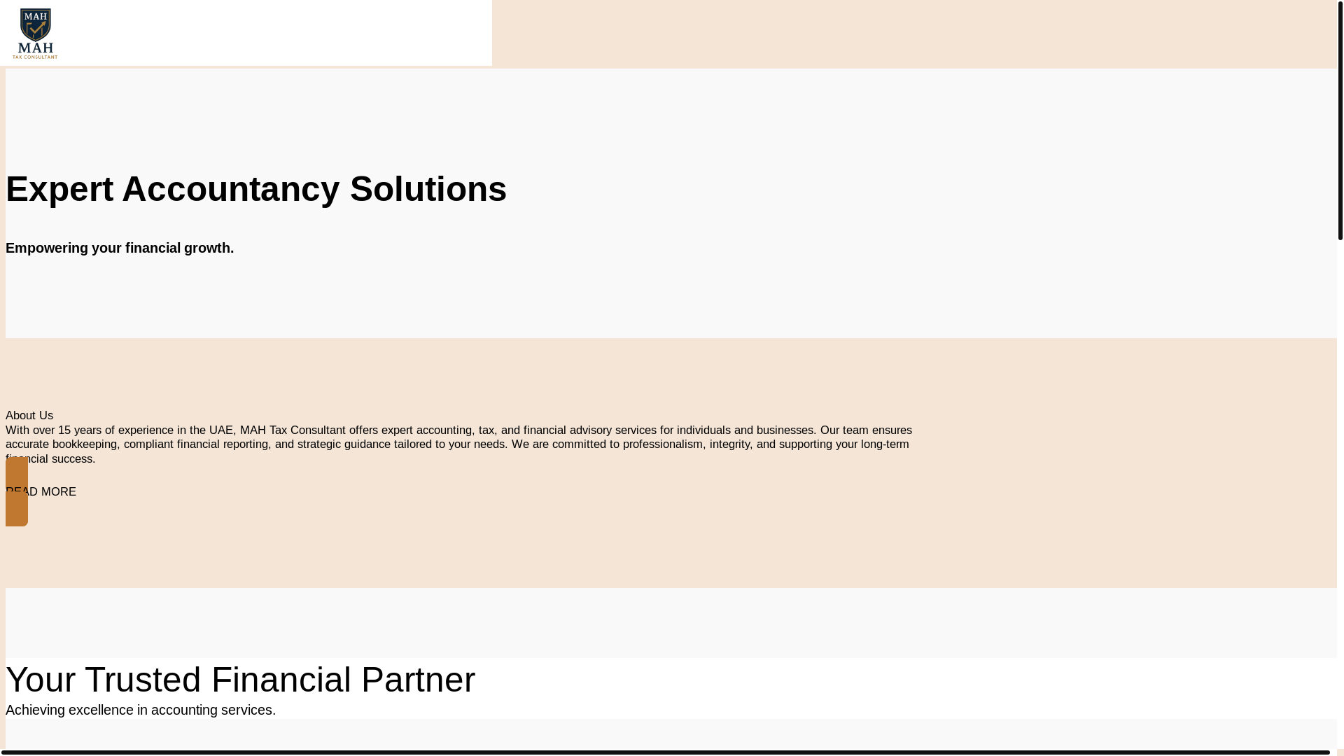 website screenshot of https://mah-tax.com/