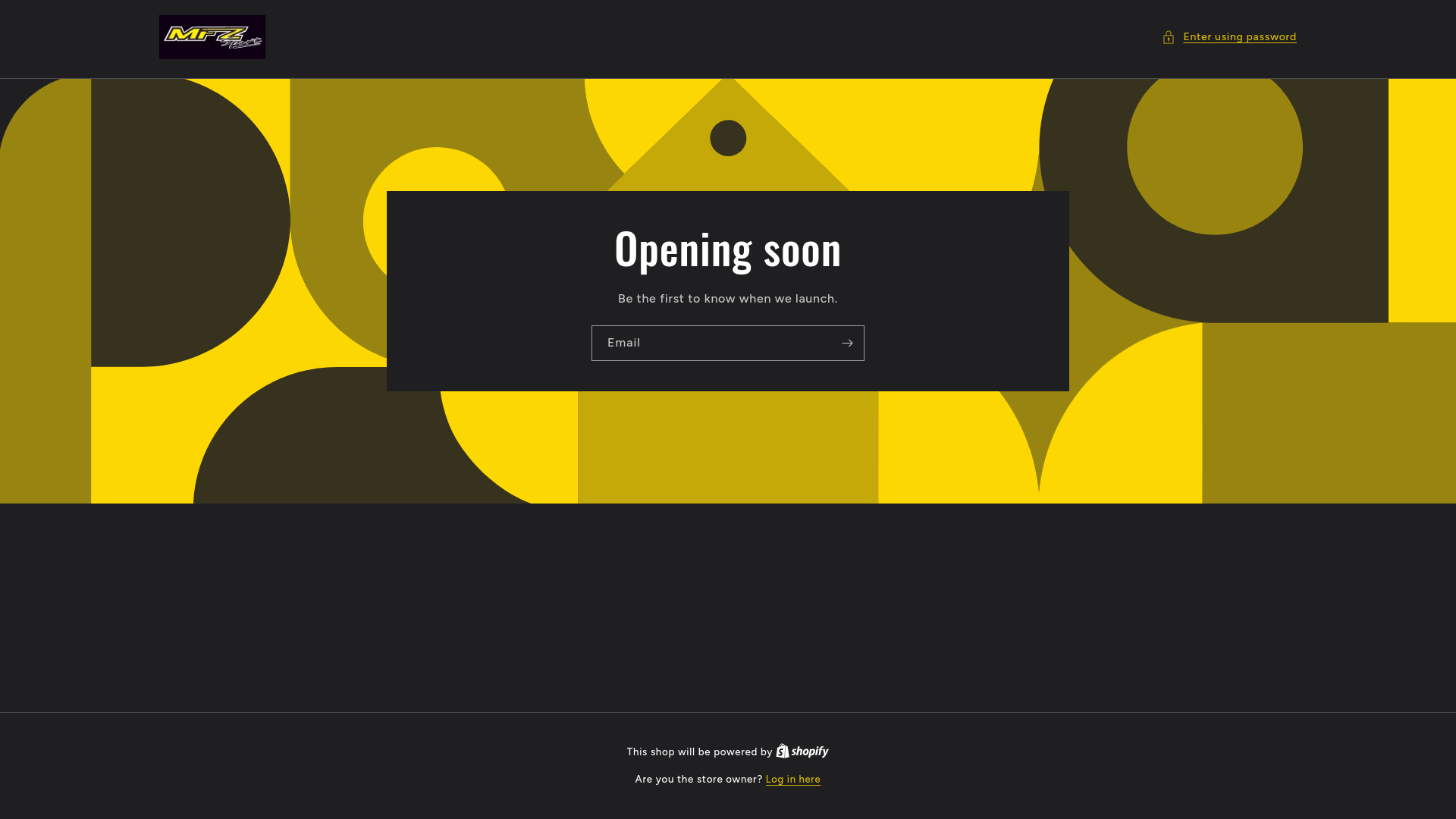 website screenshot of https://mfzracing.shop/