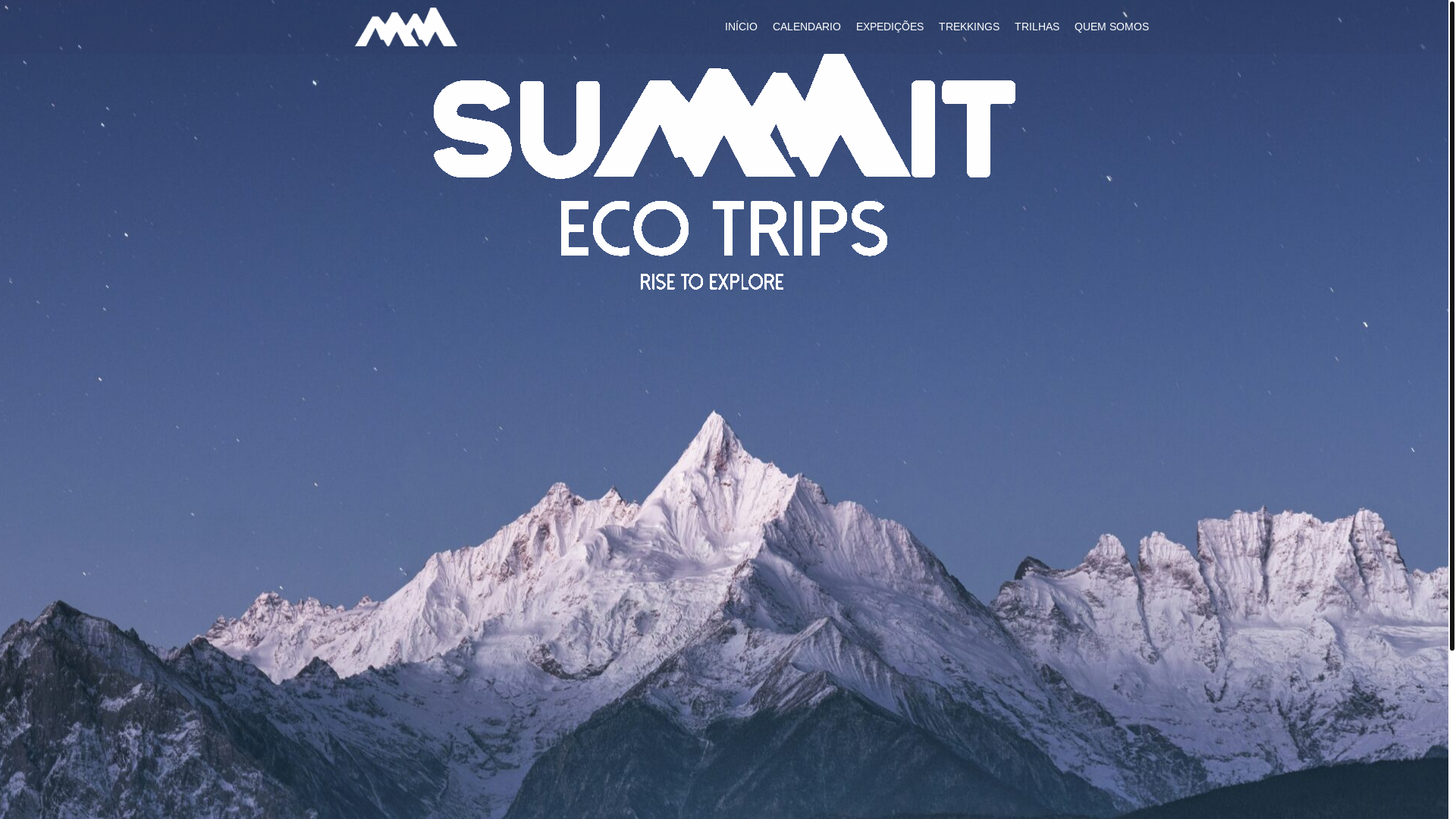 website screenshot of https://summitecotrips.com.br/