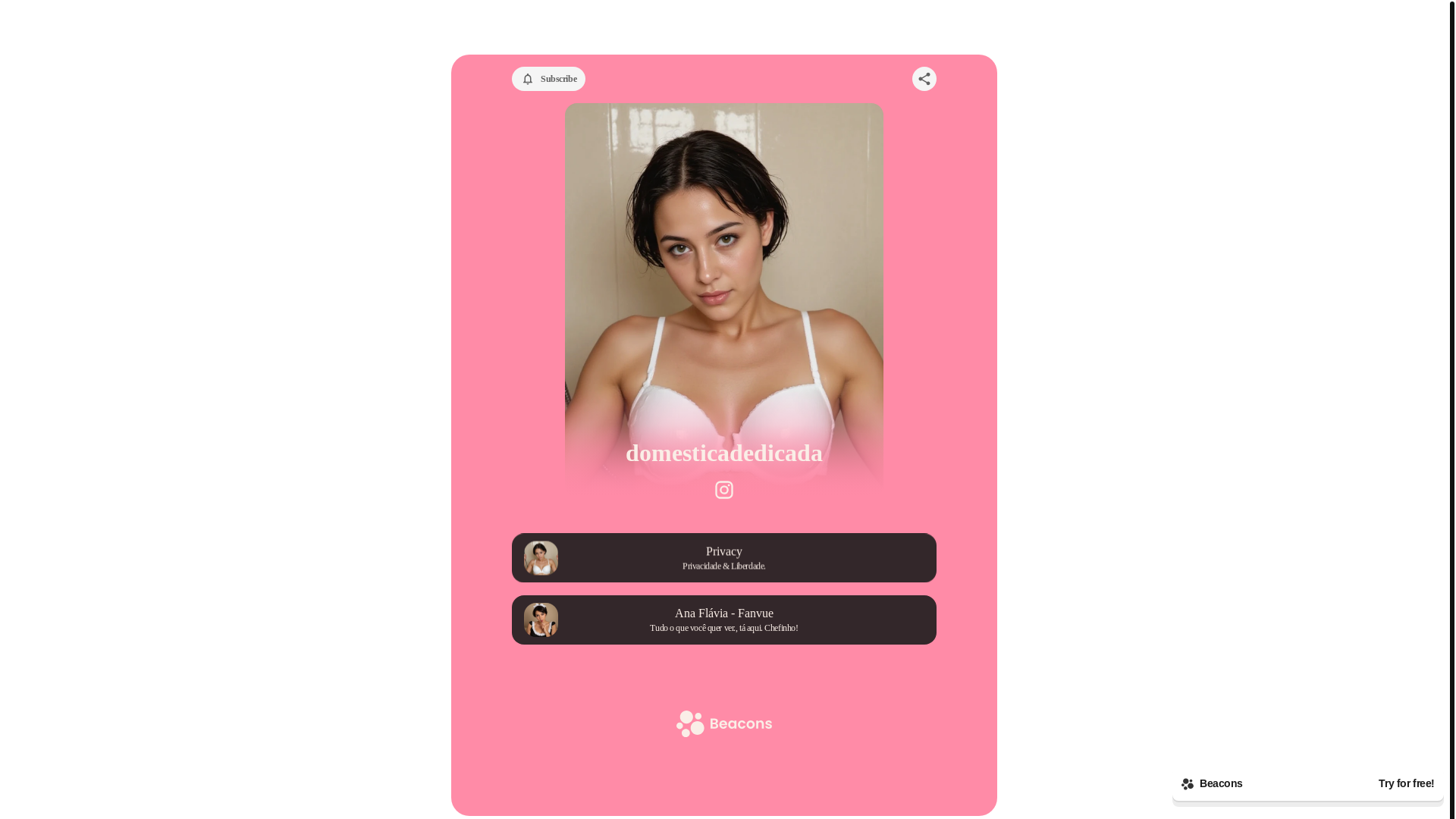 website screenshot of https://domesticadedicada.com/