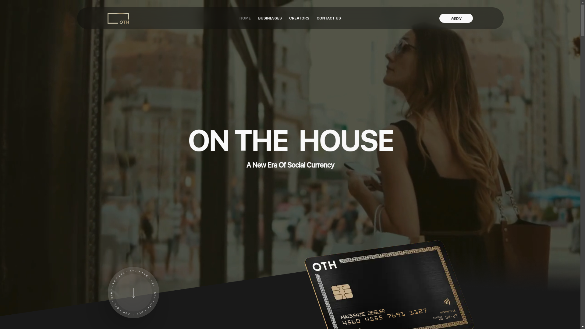 website screenshot of https://othapps.com/