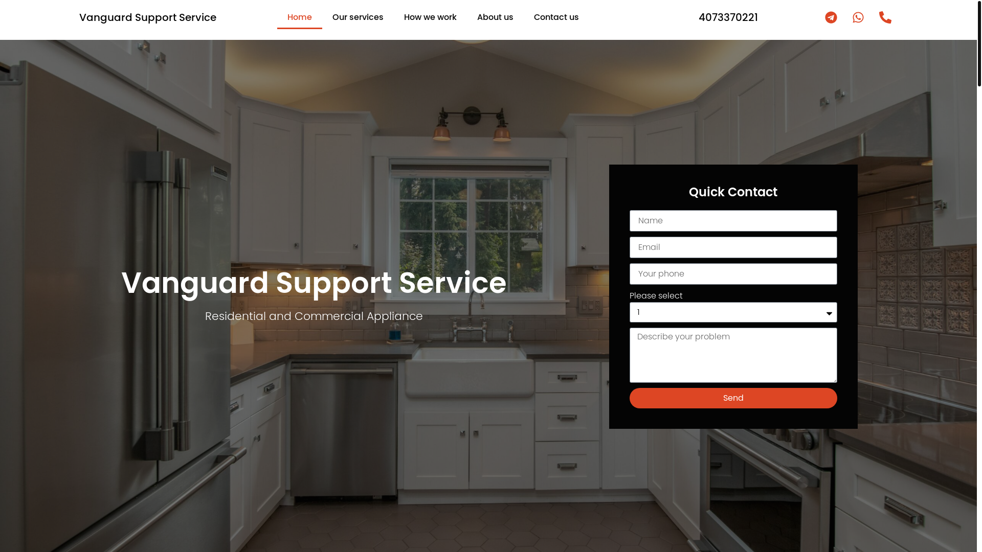 website screenshot of https://vanguardsupportservice.com/