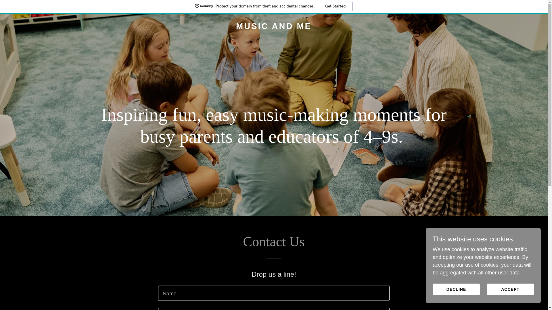 website screenshot of https://musicandme.fun/
