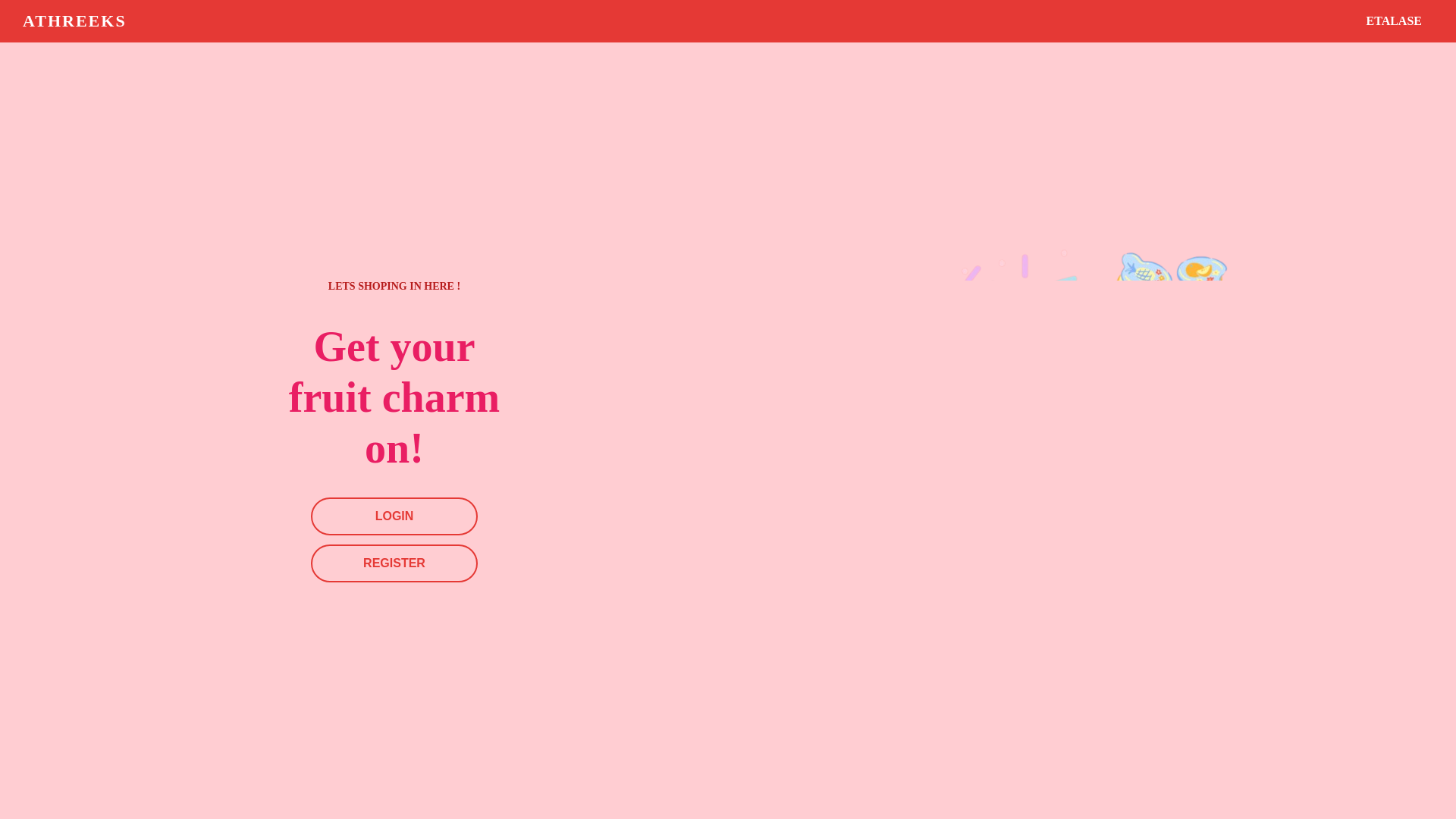 website screenshot of https://athreeks.my.id/