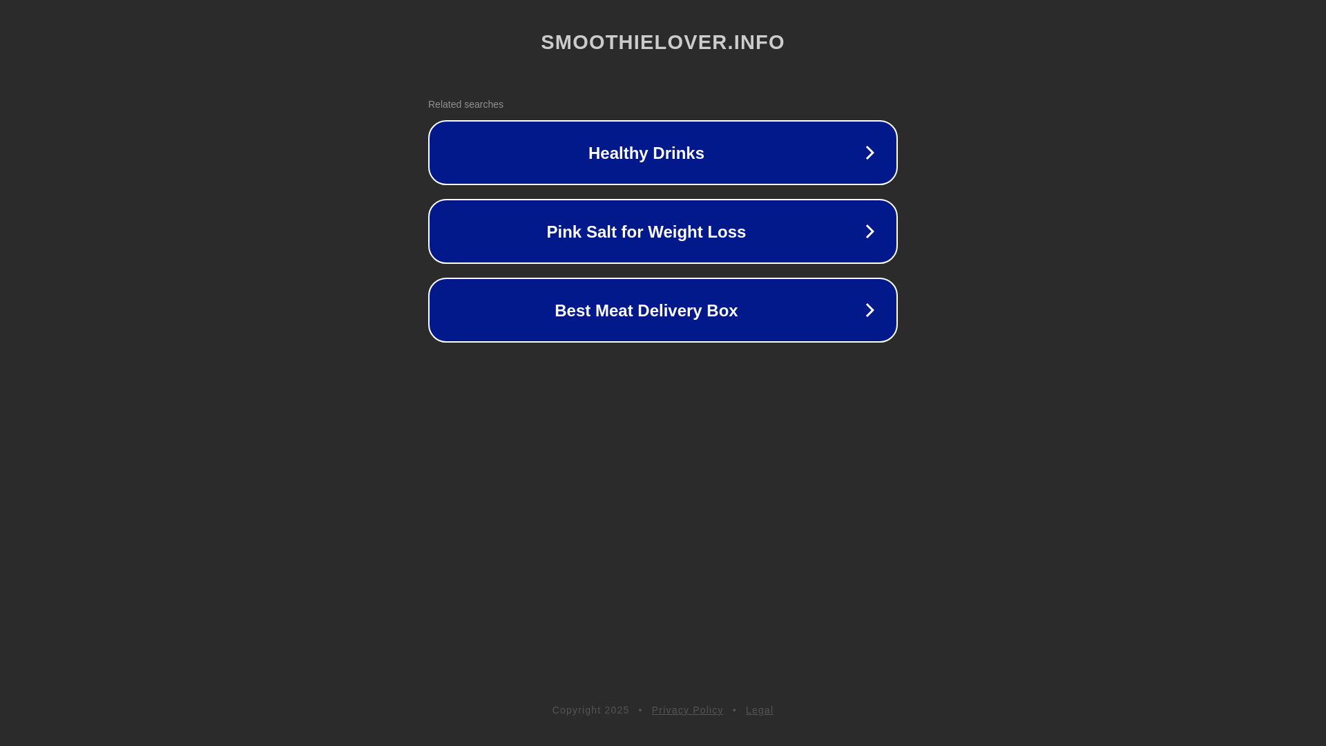 website screenshot of https://smoothielover.info/