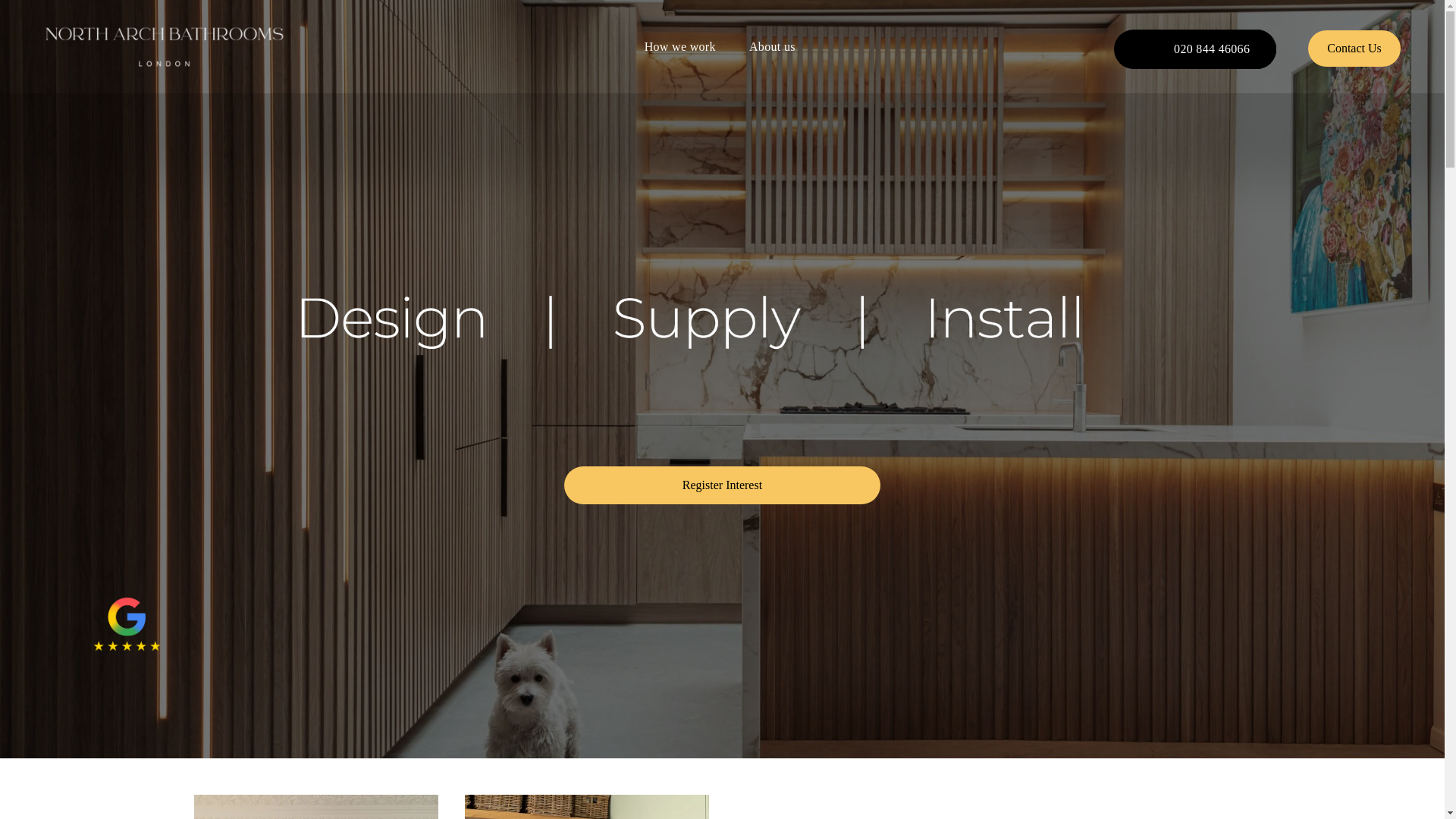 website screenshot of https://northarchkitchens.co.uk/