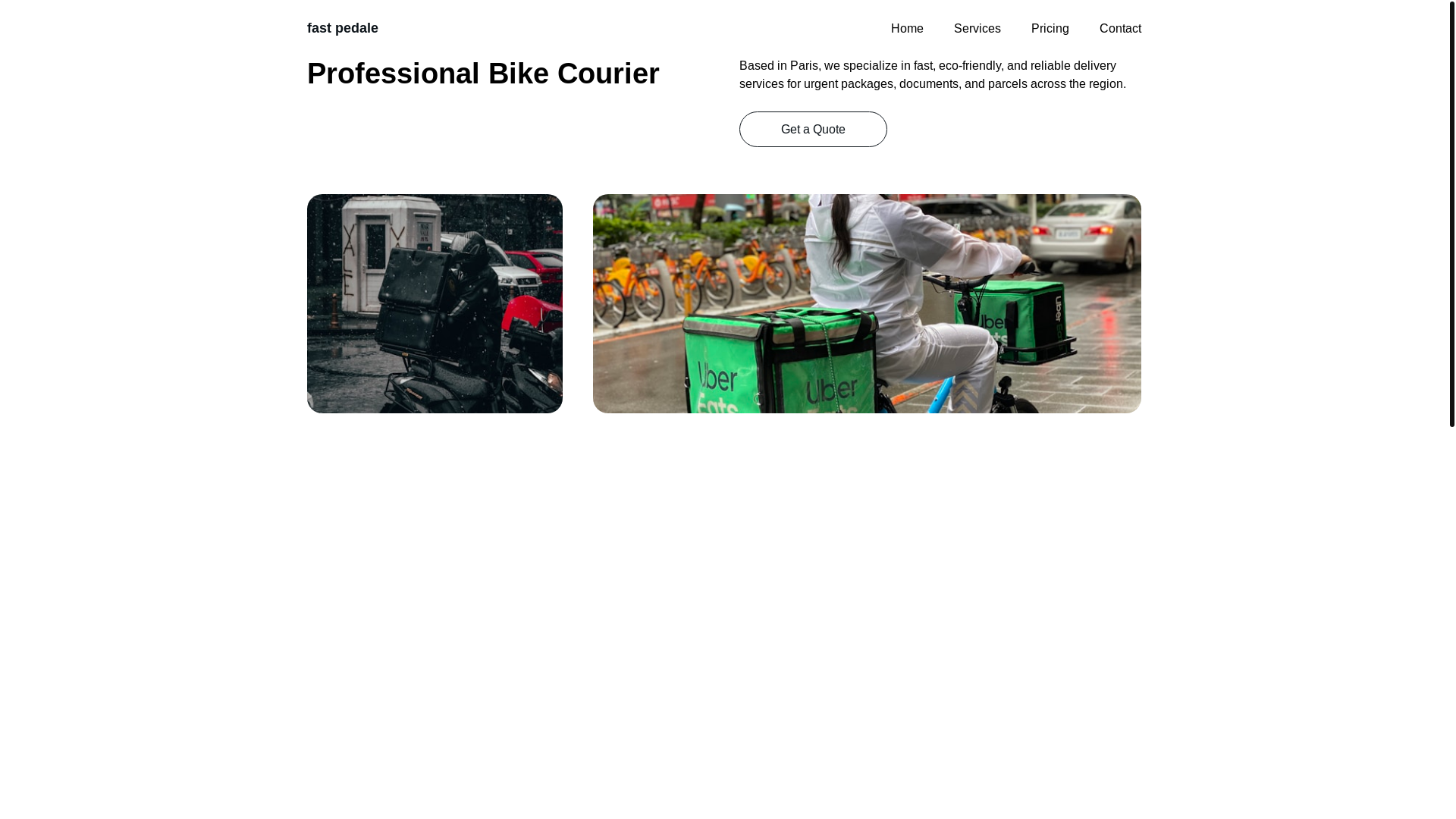 website screenshot of https://fast-pedale.com/