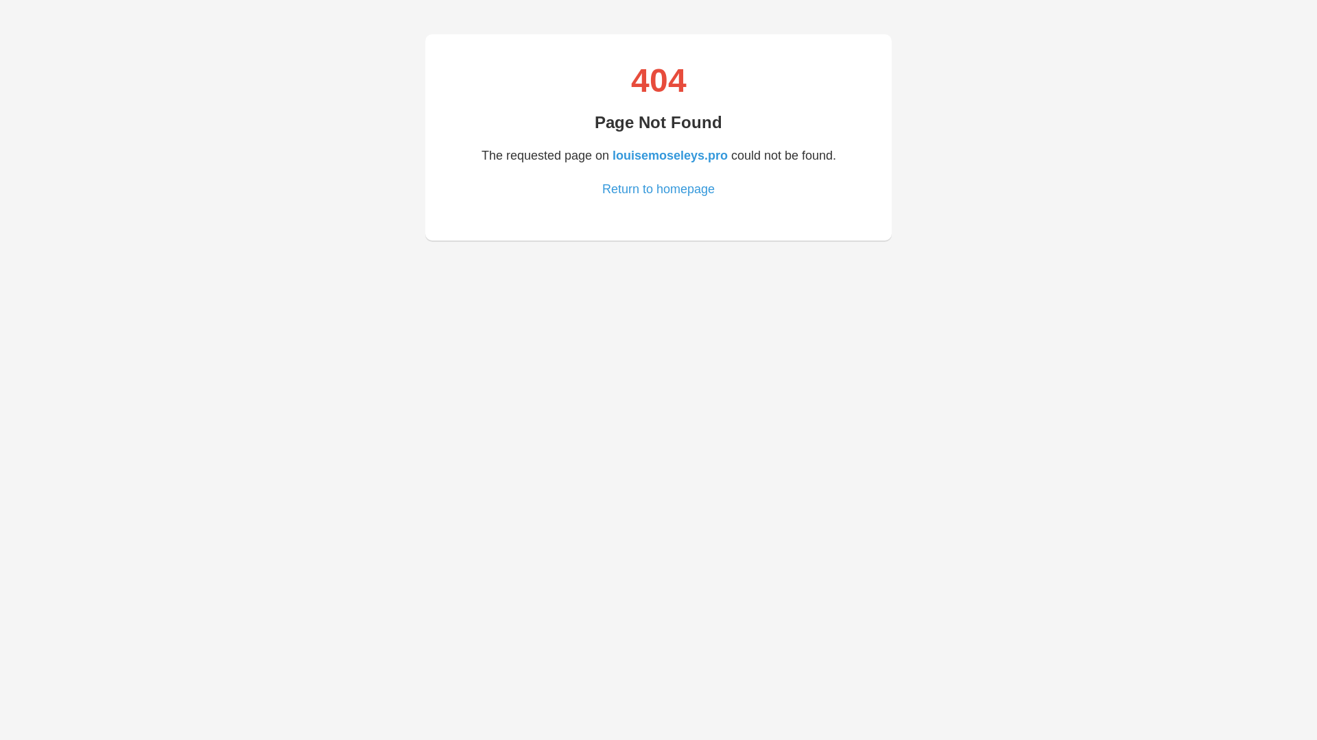 website screenshot of https://louisemoseleys.pro/
